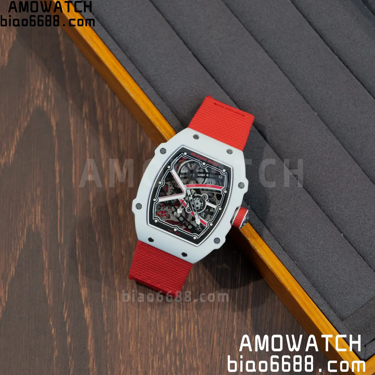 RICHARD MILLE RM67-02 White NTPT Best Edition Umi Maker's Dial on White Nylon strap CRMA7 Clone V9 138 550840e3bebbe56 AMO Watch