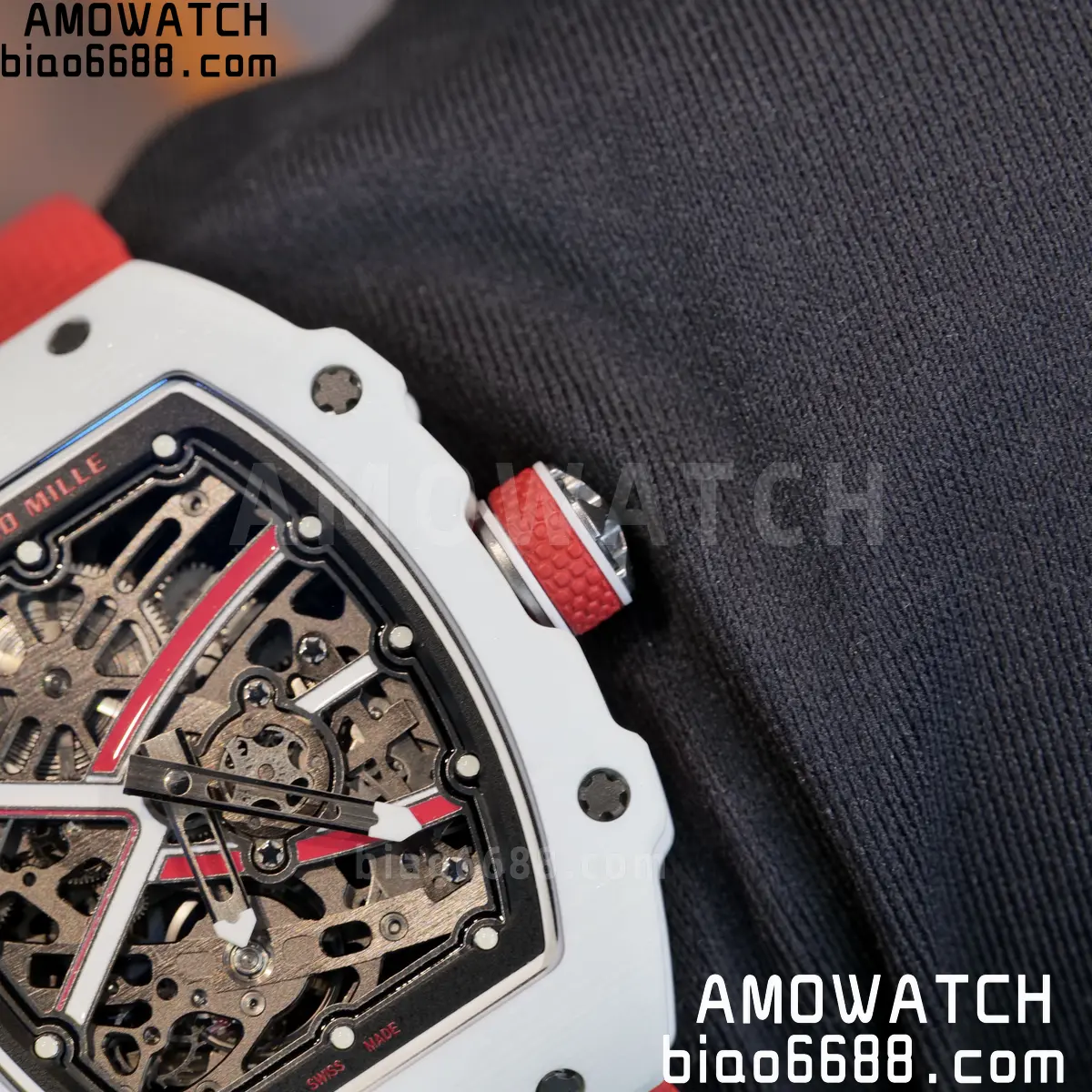 RICHARD MILLE RM67-02 White NTPT Best Edition Umi Maker's Dial on White Nylon strap CRMA7 Clone V9 132 5b48c41cd5d8628 AMO Watch
