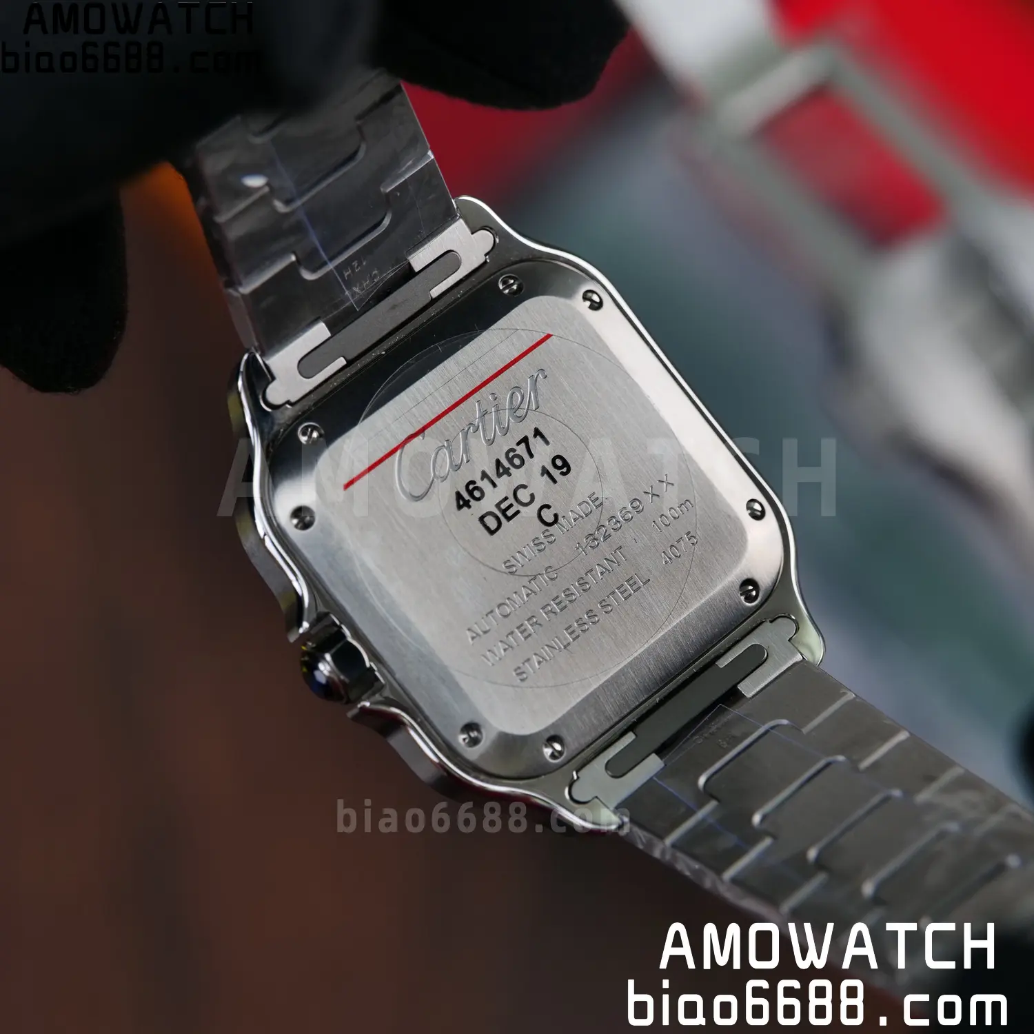 Santos de Cartier 35mm SS BVF 1:1 Best Edition Green Dial on SS Bracelet MIYOTA 9015 80 5c9eb262451c1a6 阿默表行AmoWatch