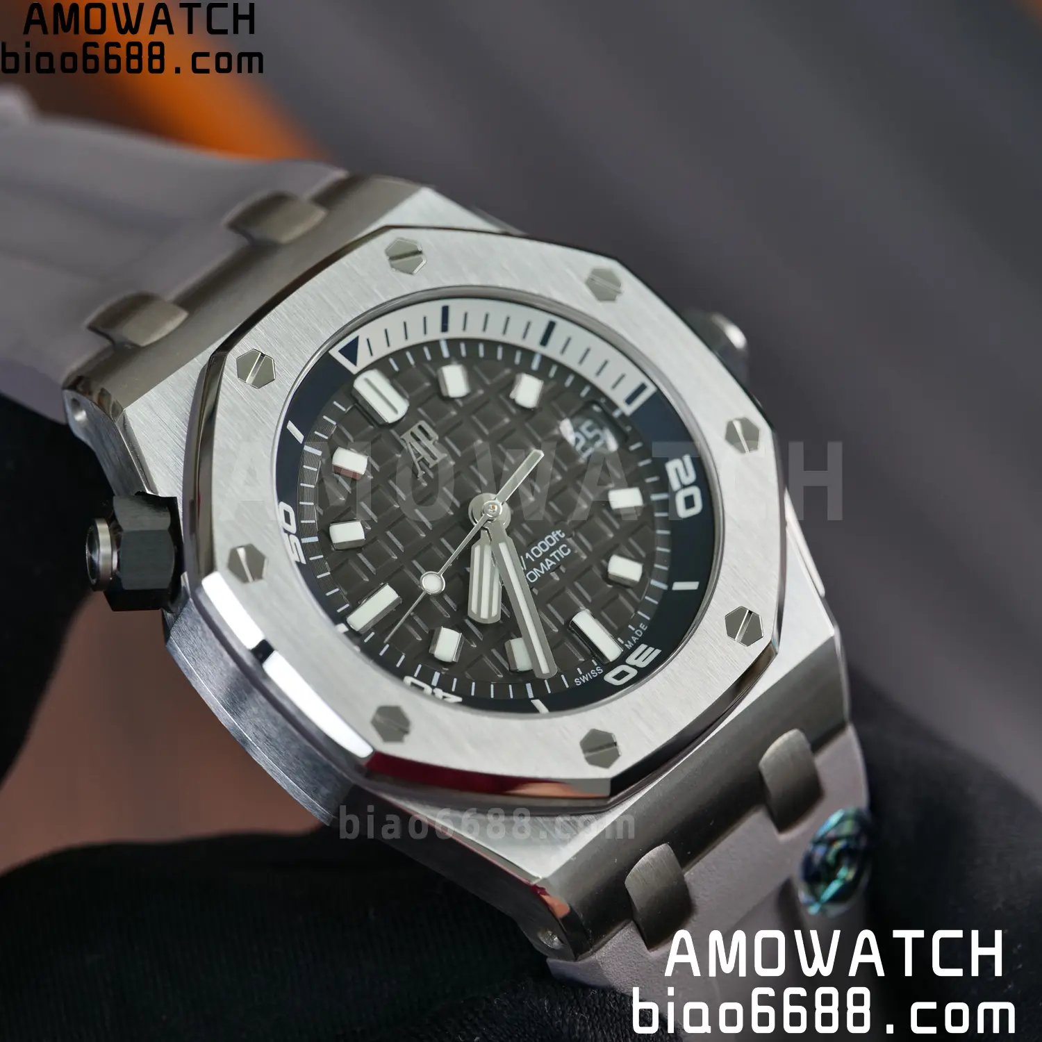 Audemars Piguet Royal Oak Offshore Diver 15720 SS APSF 1:1 Best Edition Gray Dail 75 5f4ee24ff3043c6 阿默表行AmoWatch