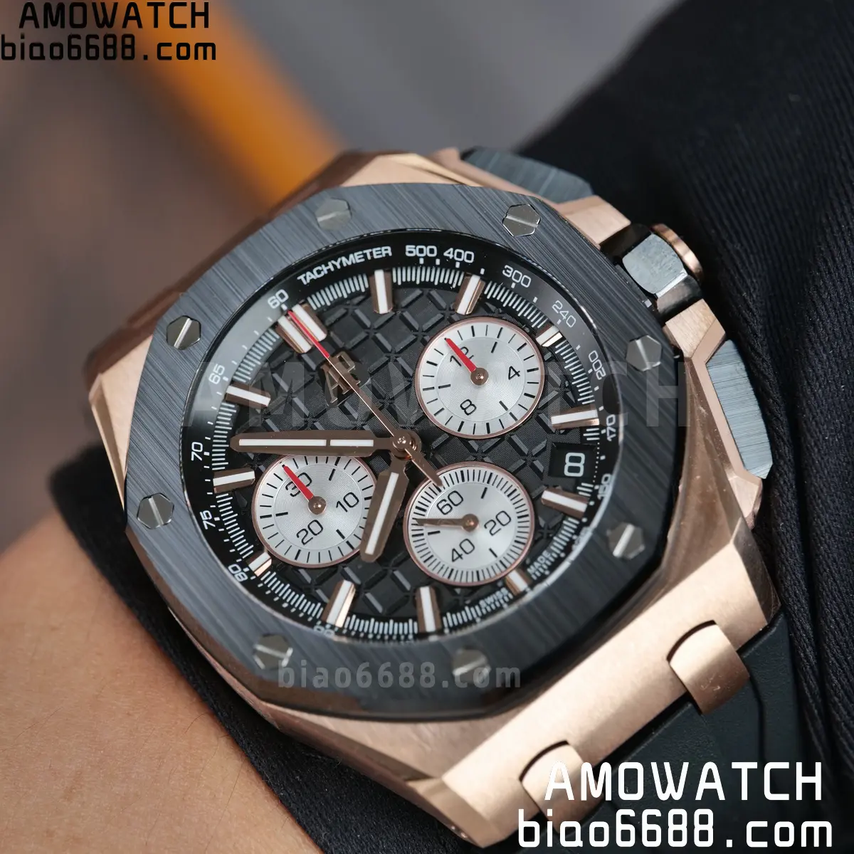 AP Royal Oak Offshore 43mm 26420ro RG DDF 1:1 Best Edition Black Dial on Black Rubber Super Clone 4401 (Weighted) 41 5f7b5de3a999d33 阿默表行AmoWatch