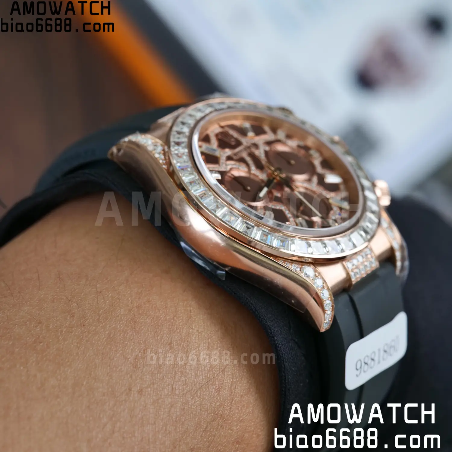 Custom Made Rolex Giraffe Daytona 126555 Mossanite VS4131 (Weighted) 119 62ae6a08660c43e 阿默表行AmoWatch