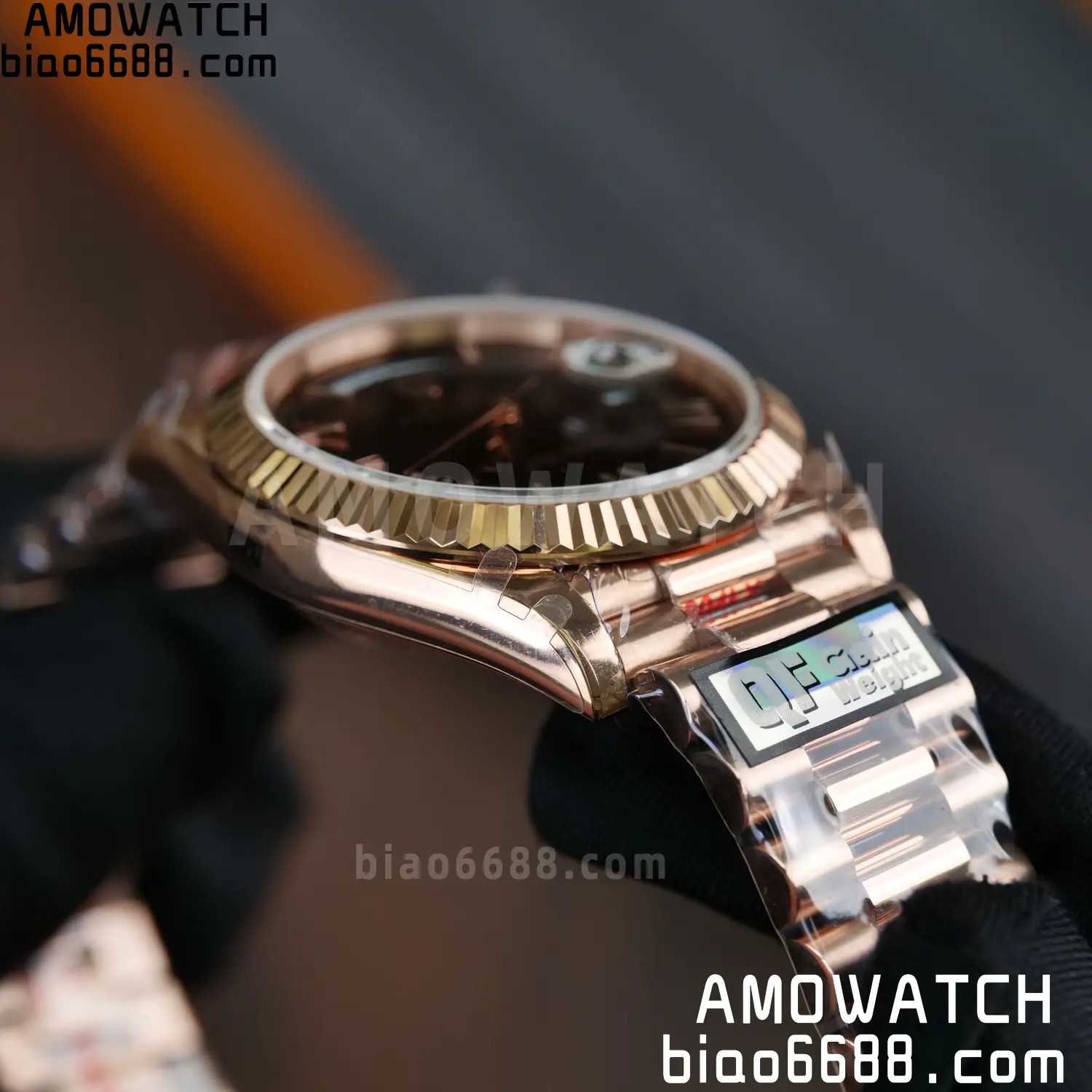 Rolex DayDate 228235 40 RG QF1:1 Best Edition Brown Roman Dial on Bracelet V6(Tungsten Heavy Versio) 68 6305ed55fed2c17 阿默表行AmoWatch