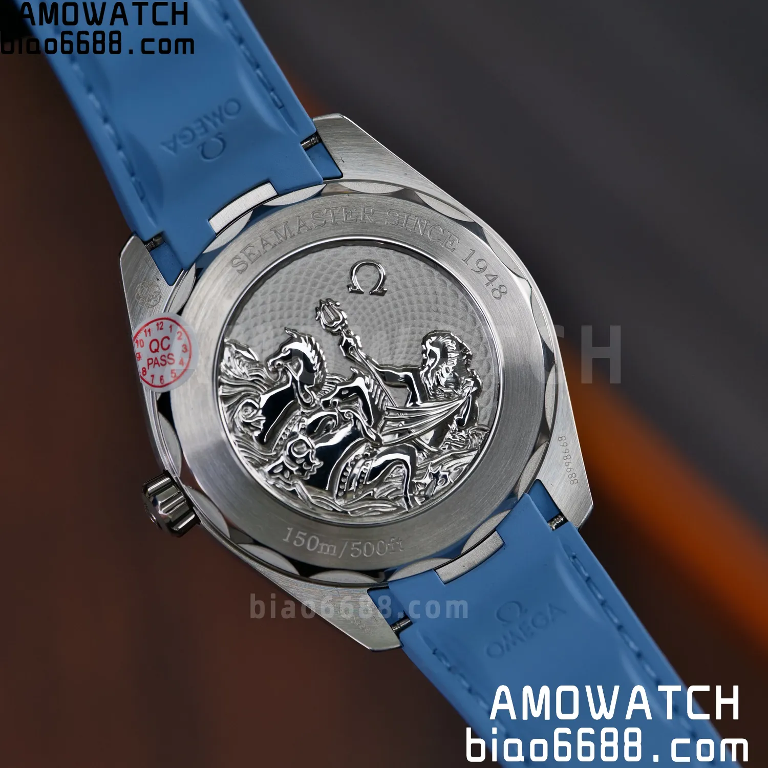 Aqua Terra 41mm VSF 1:1 Best Edition Summer Blue Dial on Blue Rubber Strap A8900 Super Clone 77 63e3486230daf50 AMO Watch