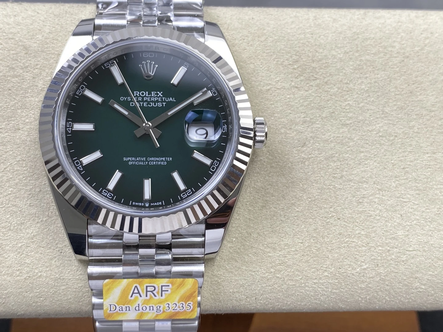 Rolex DateJust 126334 41mm ARF 1:1 Best Edition Green Dial on Jubilee Bracelet dd3235 26 641bbf33e91b25e 阿默表行AmoWatch