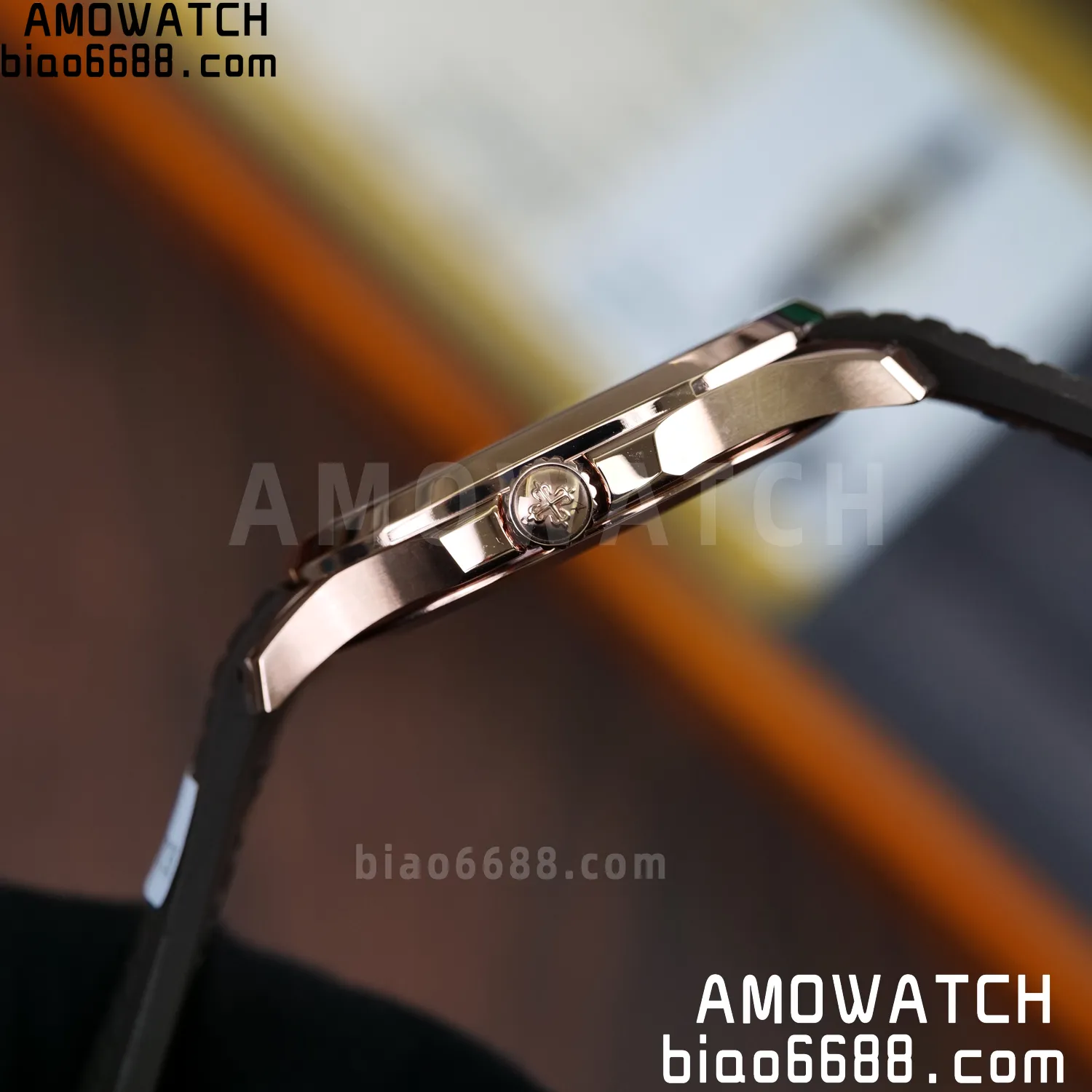 Custom Made PP Aquanaut 5167R ,Modified content :SW factory With Tiffany logo、 Gray Dial、 pointer、DEEP Crystal、18K rose gold-plated 92 6536e1353f1923c 阿默表行AmoWatch