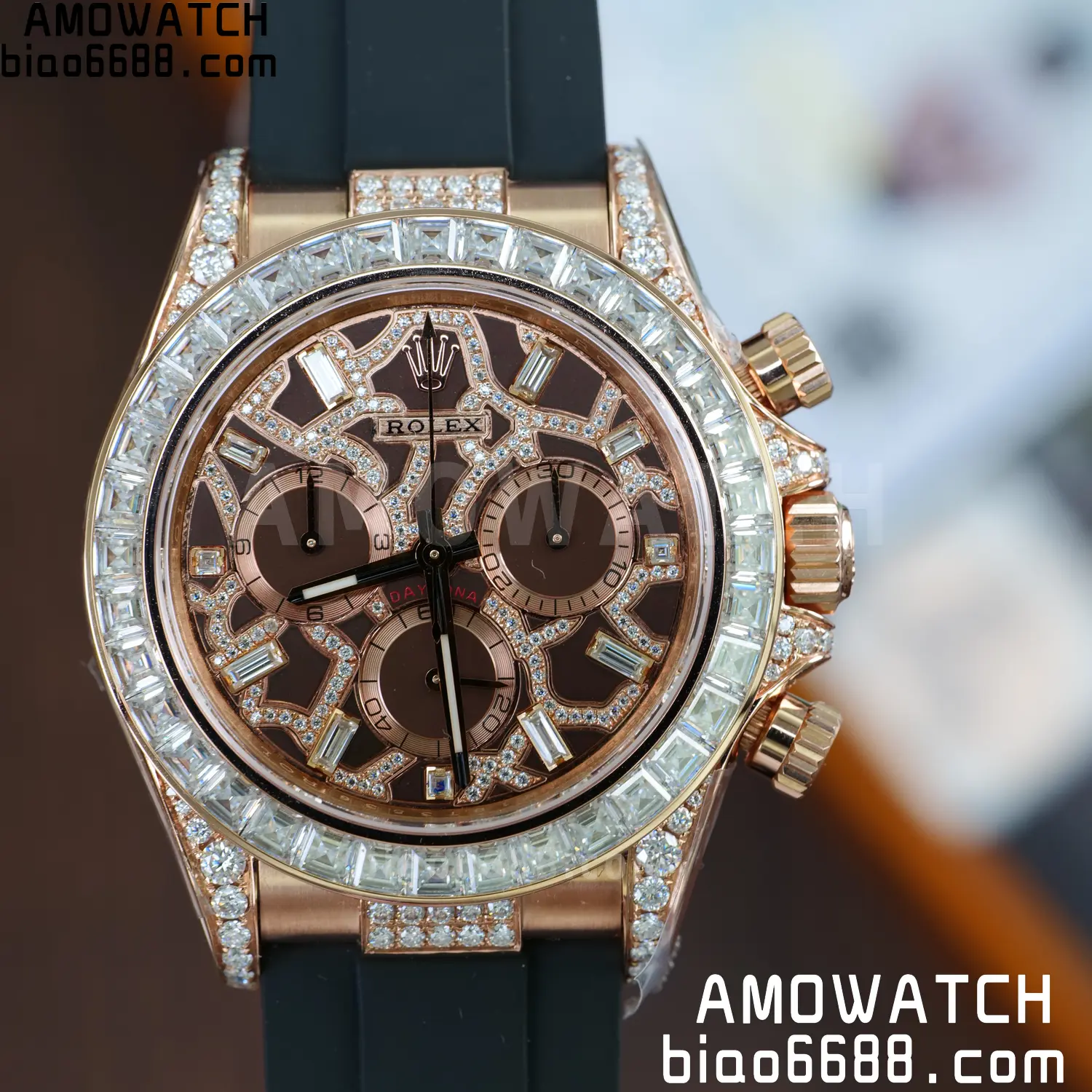 Custom Made Rolex Giraffe Daytona 126555 Mossanite VS4131 (Weighted) 96 66b2e8d0b0d62bf 阿默表行AmoWatch