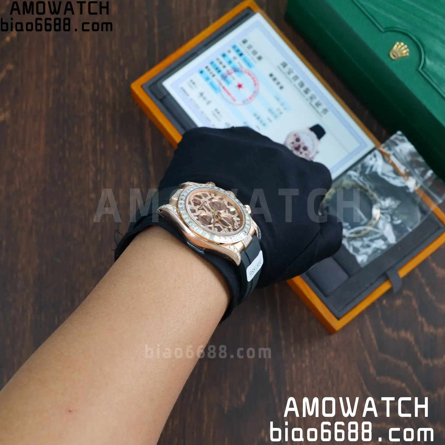 Custom Made Rolex Giraffe Daytona 126555 Mossanite VS4131 (Weighted) 123 6c2c39de5535511 阿默表行AmoWatch