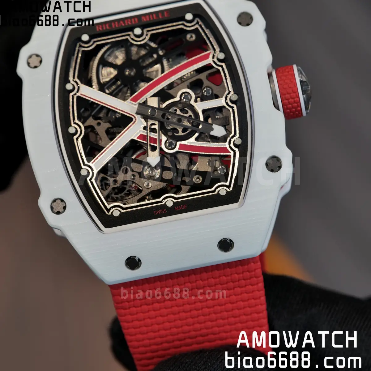 RICHARD MILLE RM67-02 White NTPT Best Edition Umi Maker's Dial on White Nylon strap CRMA7 Clone V9 113 6cc0dab76524afd AMO Watch