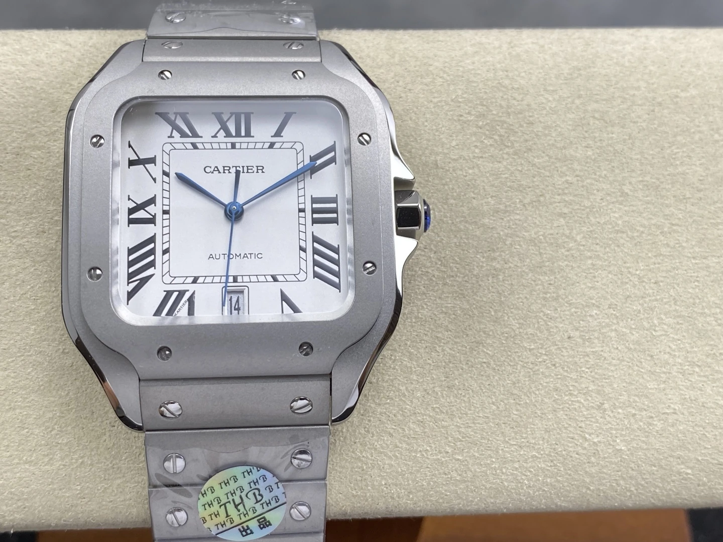 Santos de Cartier 40mm Ti THBF 1:1 Best Edition White Dial on Titanium strap 23 71641cfef8a3b9e 阿默表行AmoWatch