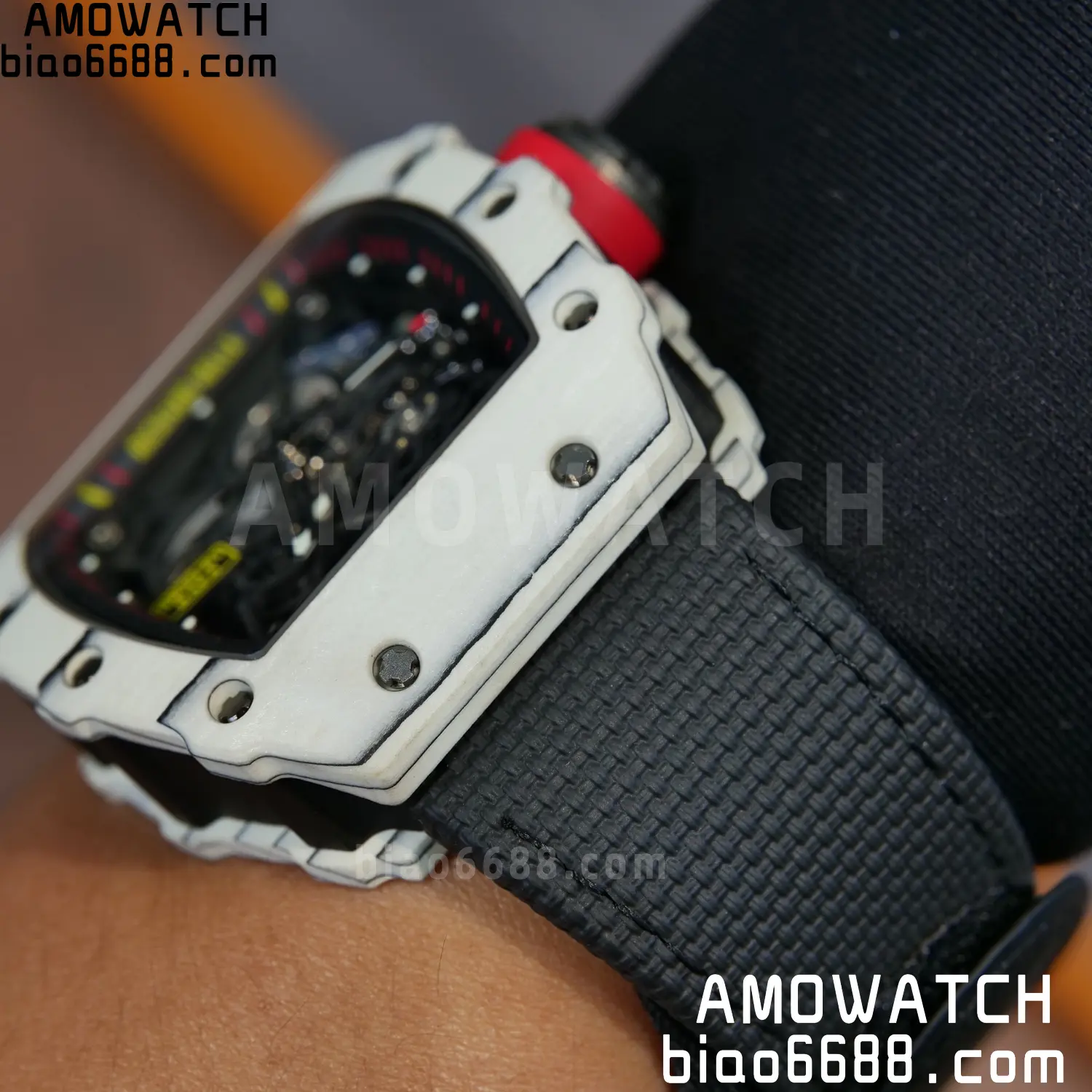Custom Made: RICHARD MILLE RM035 RM35-01 White Carbon 1:1 Best Edition Skeleton Vaucher RMUL3 106 749ba25303f546f 阿默表行AmoWatch