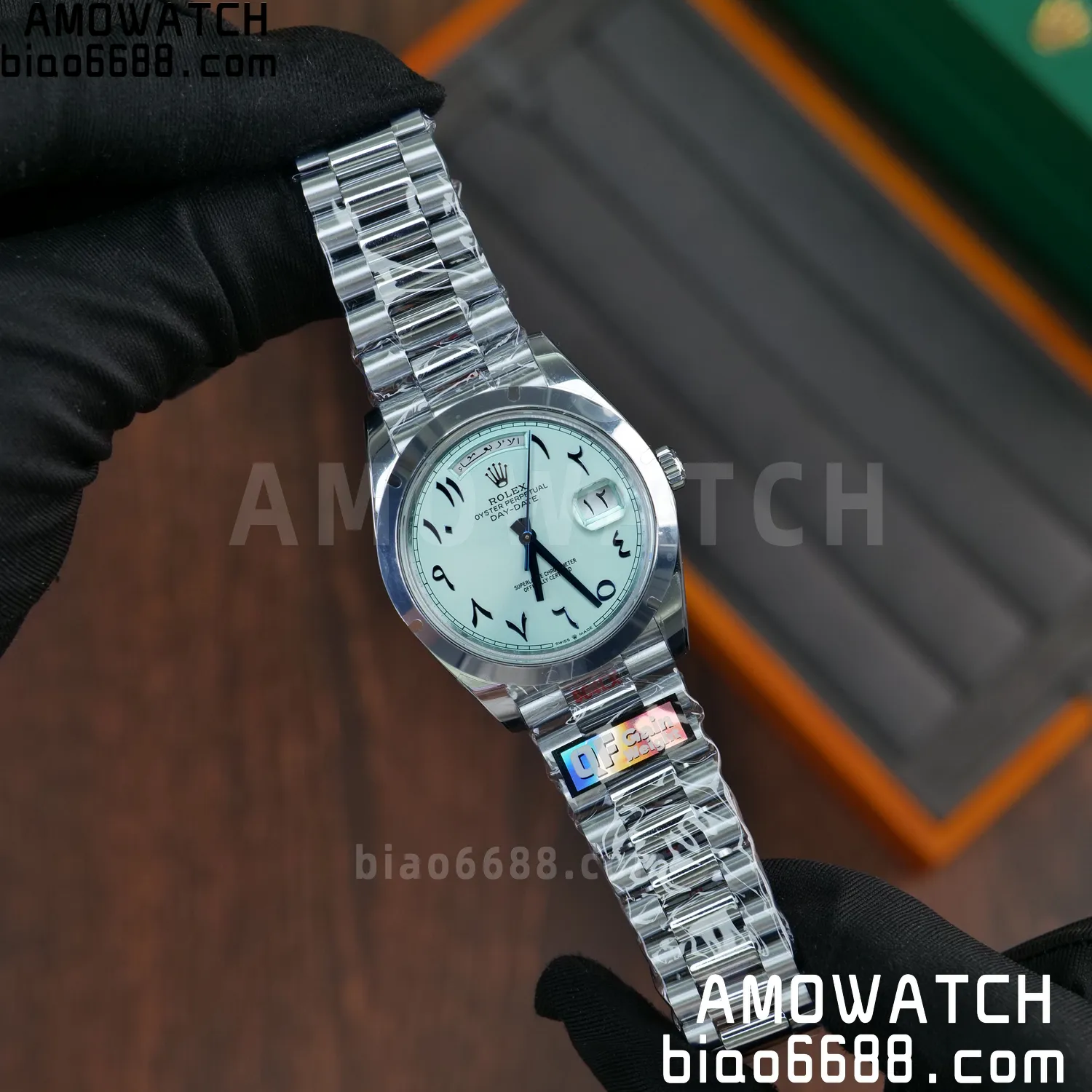 Rolex DayDate m228396tbr 40mm QF 1:1 Best Edition Ice Blue Dial V6(Tungsten Heavy Version) 62 7512dcdcbde3c9e 阿默表行AmoWatch