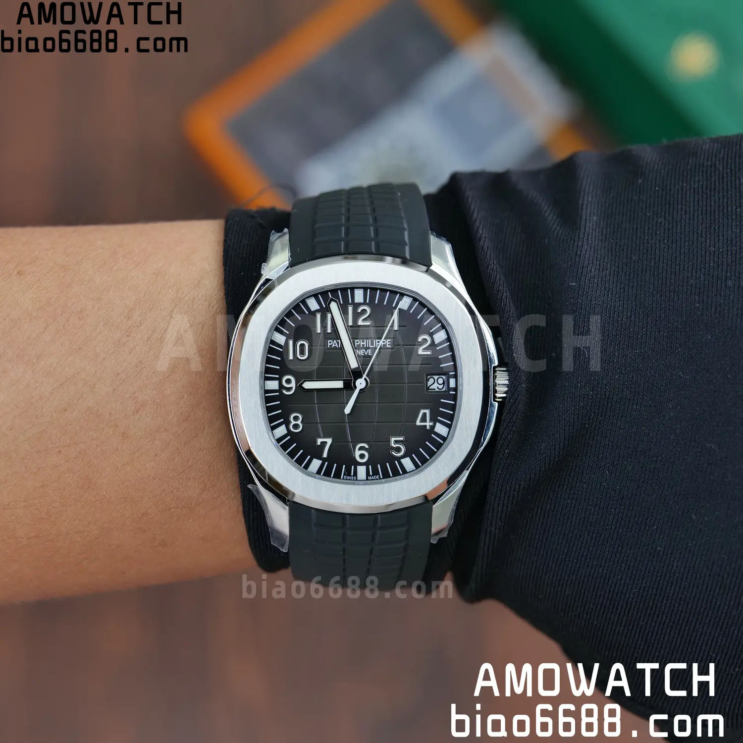 Custom Made PP Aquanaut 5167A ,Modified content :SW factory Gray Dial、 pointer、DEEP Crystal DD324 110 7a3ed17a3df74ad 阿默表行AmoWatch