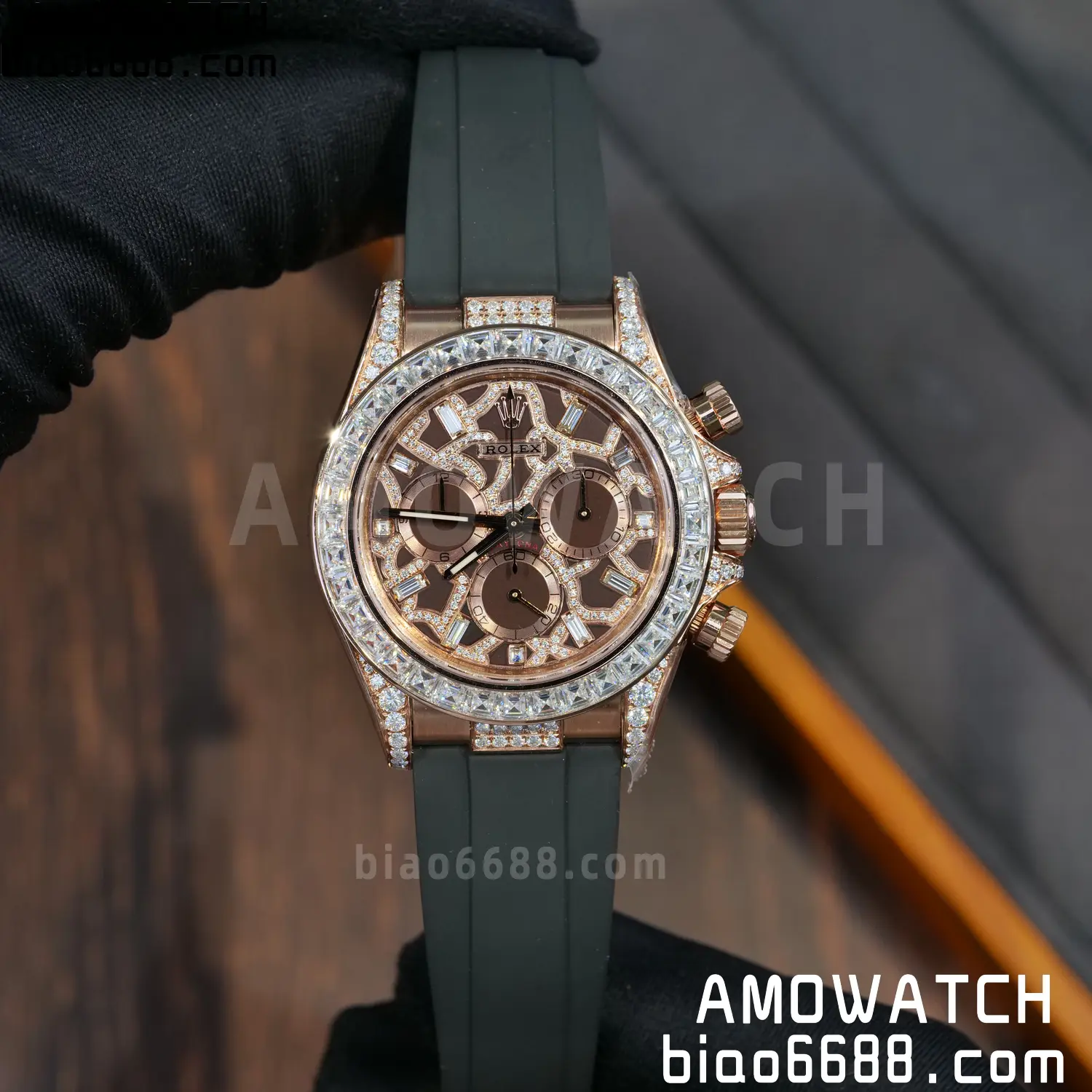 Custom Made Rolex Giraffe Daytona 126555 Mossanite VS4131 (Weighted) 86 7f1566ab97eb026 阿默表行AmoWatch