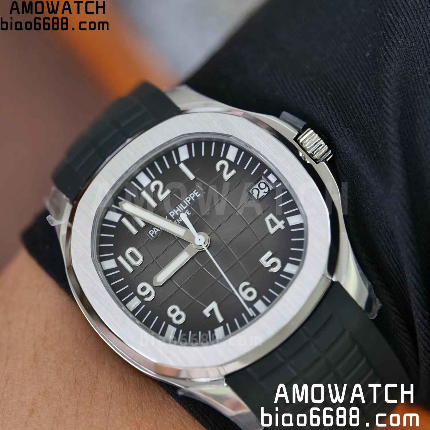 Custom Made PP Aquanaut 5167A ,Modified content :SW factory Gray Dial、 pointer、DEEP Crystal DD324 102 817332aef46eb9a 阿默表行AmoWatch