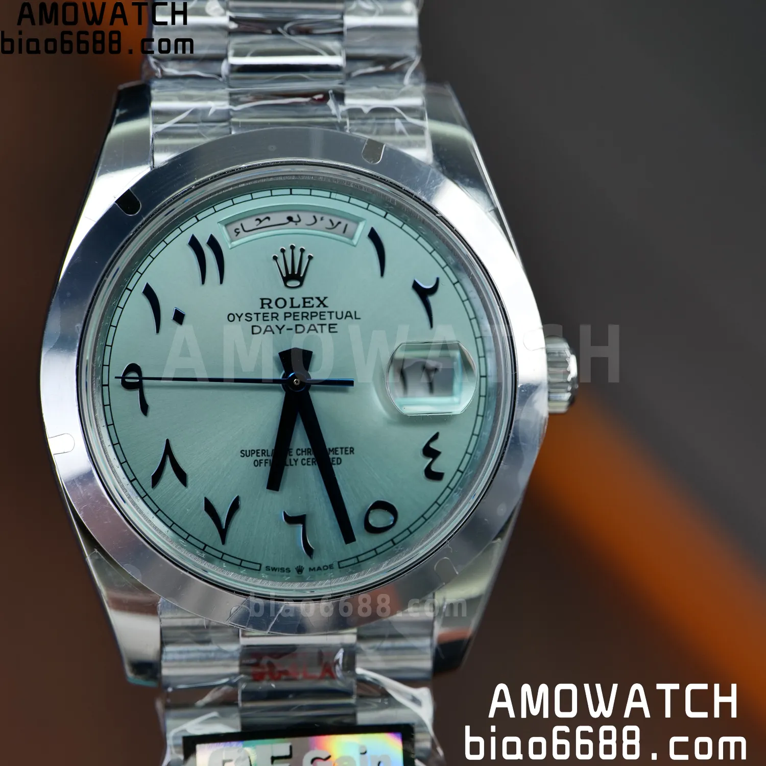 Rolex DayDate m228396tbr 40mm QF 1:1 Best Edition Ice Blue Dial V6(Tungsten Heavy Version) 68 8516134c46a8e8c 阿默表行AmoWatch