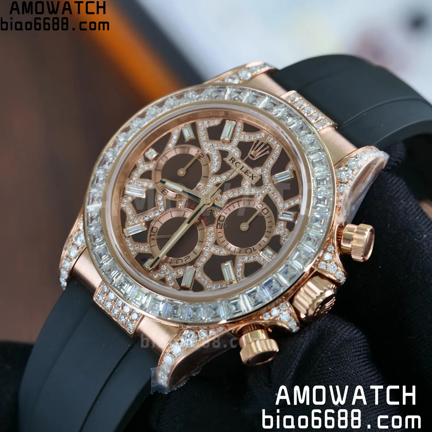 Custom Made Rolex Giraffe Daytona 126555 Mossanite VS4131 (Weighted) 102 856c4720e2c8d2f 阿默表行AmoWatch