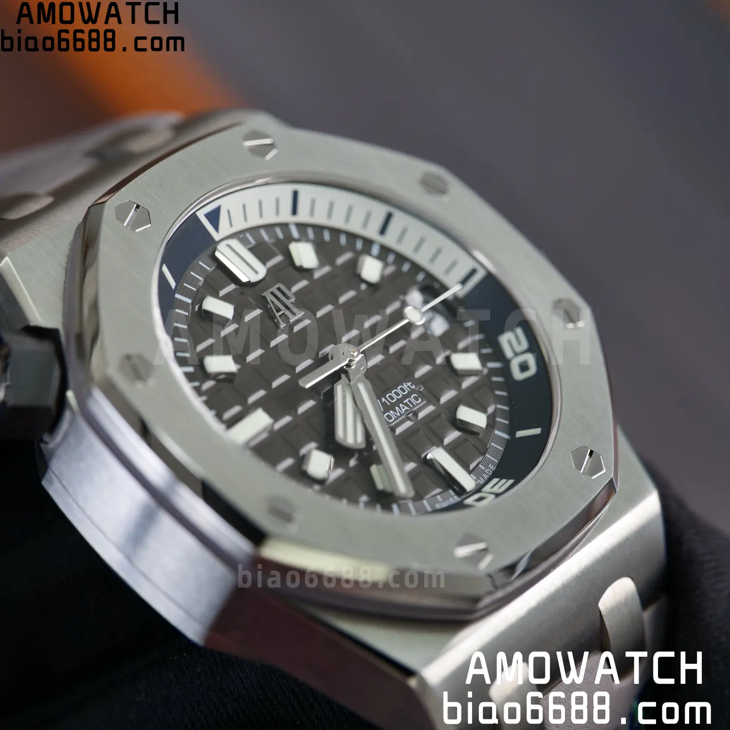 Audemars Piguet Royal Oak Offshore Diver 15720 SS APSF 1:1 Best Edition Gray Dail 82 896f9b94748fd7d 阿默表行AmoWatch