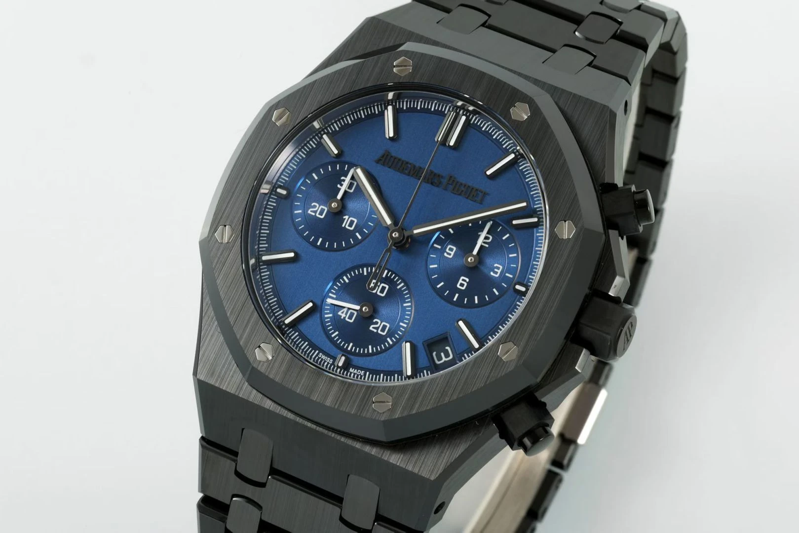 AP Royal Oak Chrono 26240 Black Ceramic DDF 1:1 Best Edition Blue Dial SA4401 Super Clone 22 8a8189416af0e9a 阿默表行AmoWatch