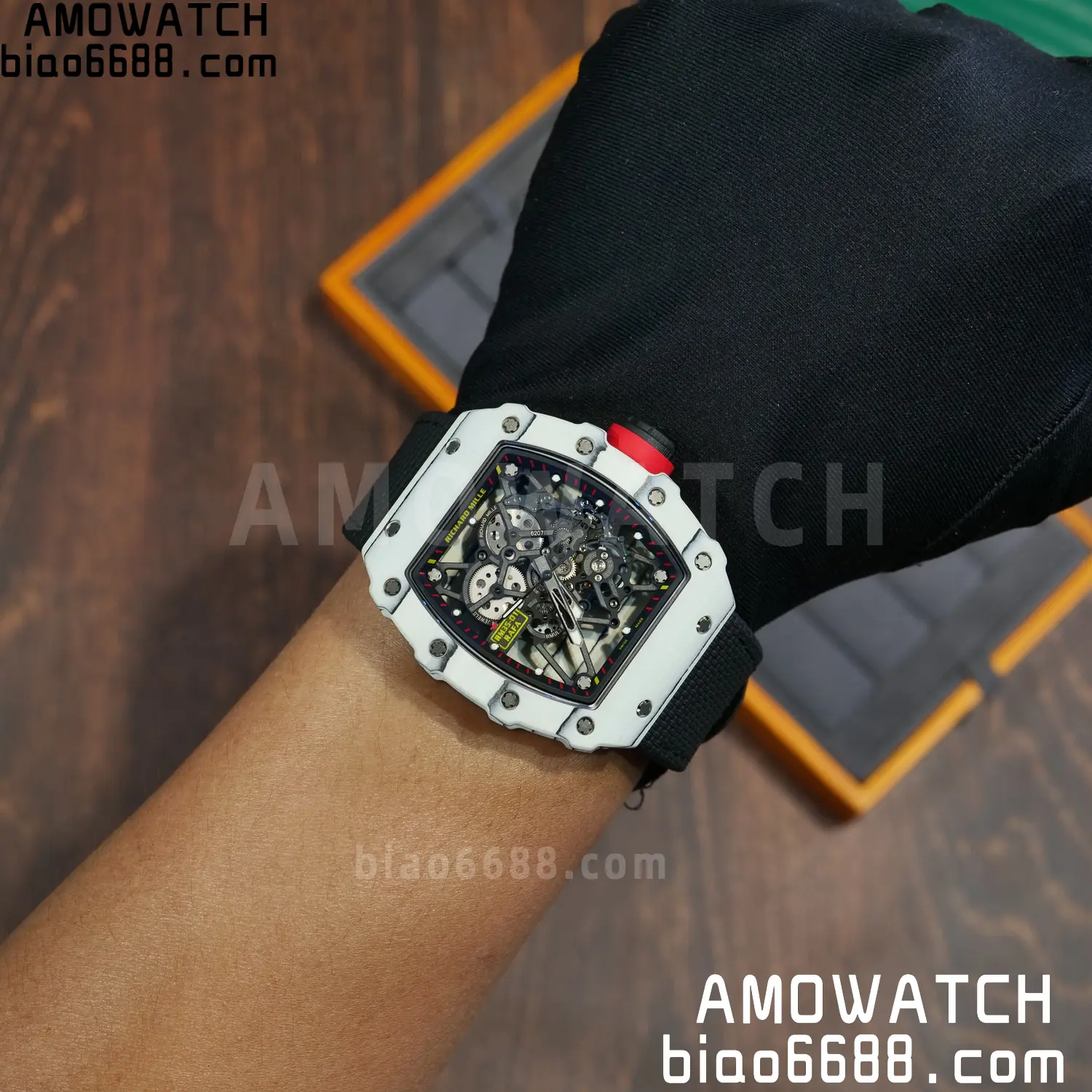 Custom Made: RICHARD MILLE RM035 RM35-01 White Carbon 1:1 Best Edition Skeleton Vaucher RMUL3 112 8a8508a61eab803 阿默表行AmoWatch