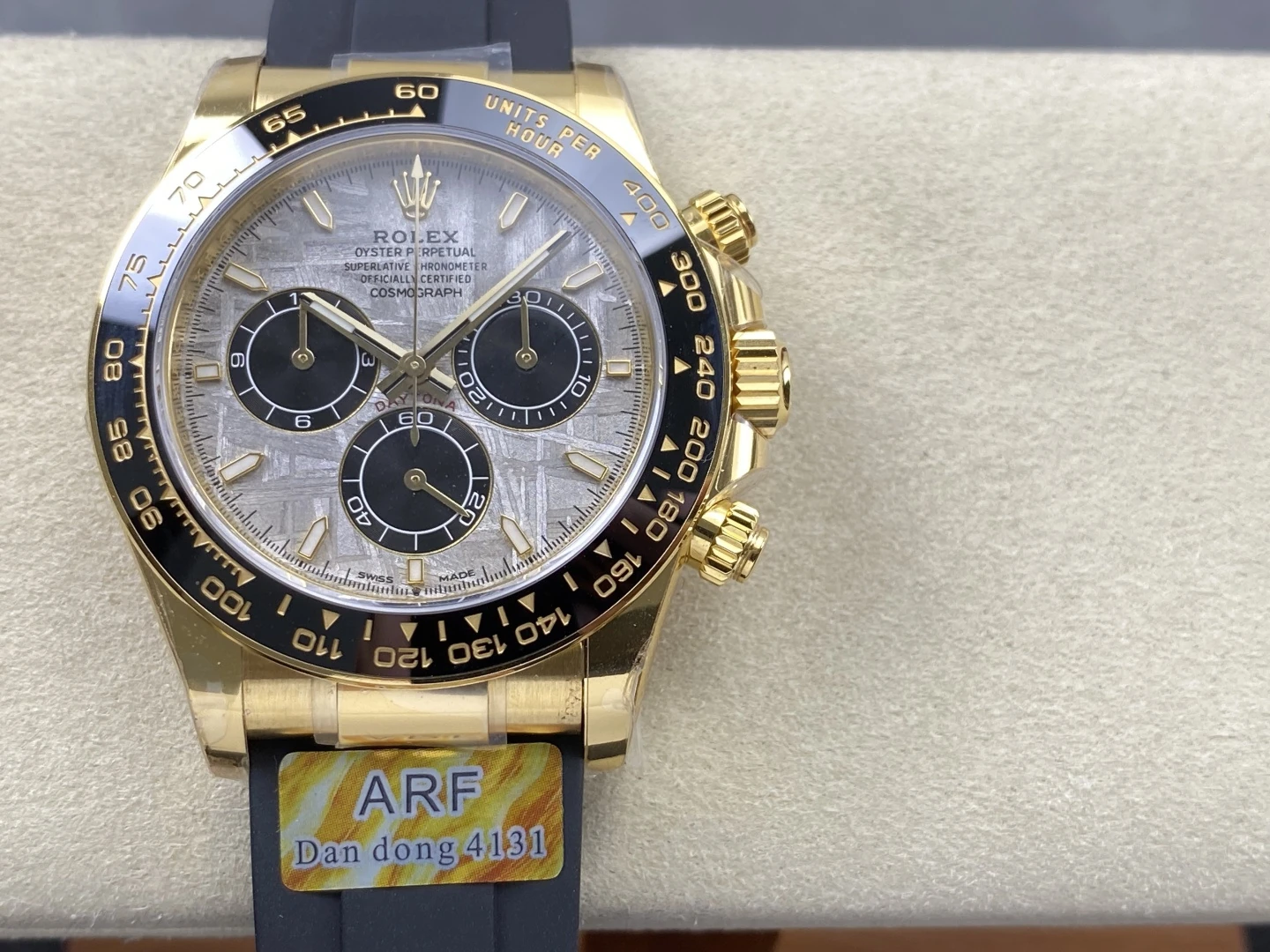 Rolex Daytona 126518 YG ARF1:1 Best Edition Meteorite Dial on Oysterflex Strap DD4131 30 96e21f82f34f3ab 阿默表行AmoWatch
