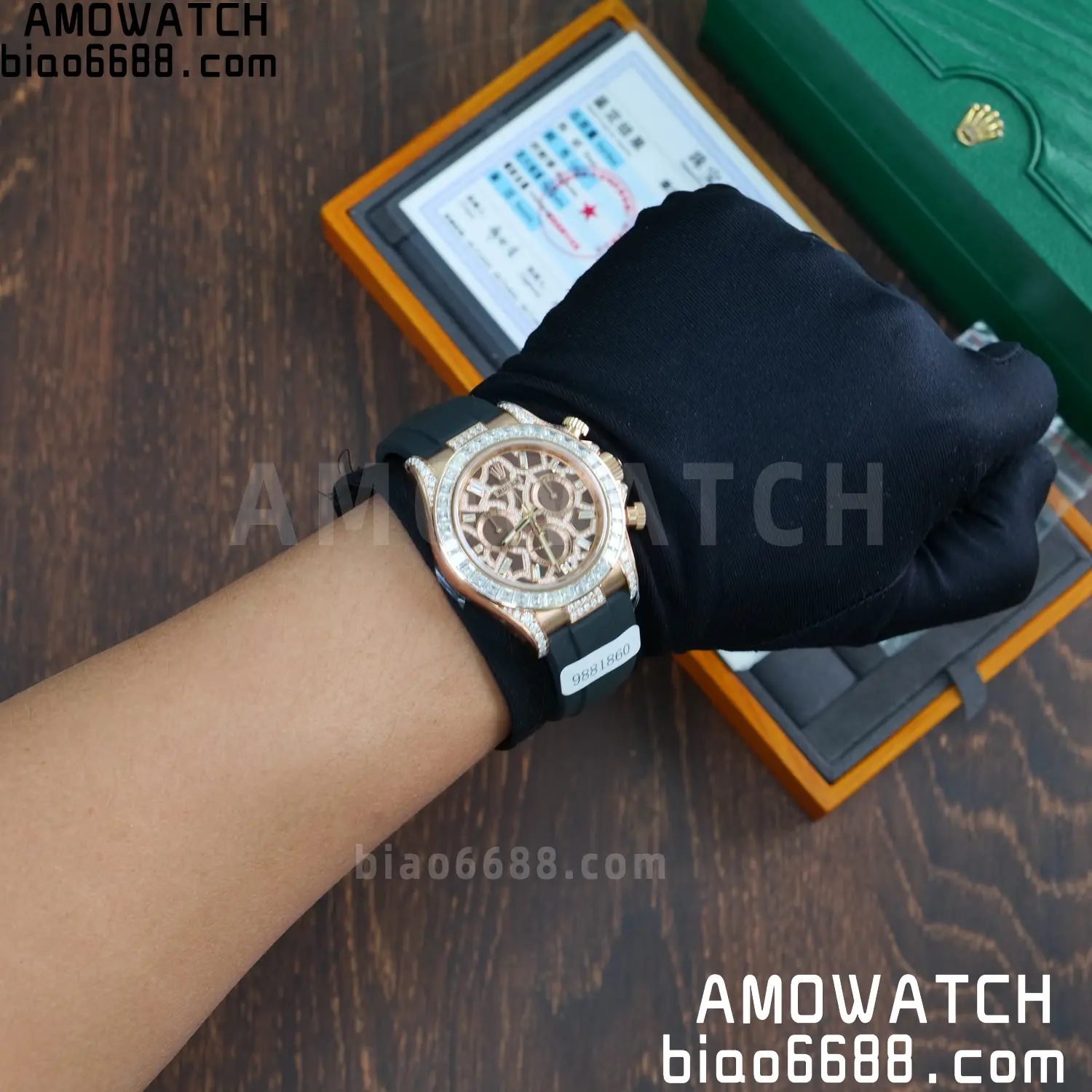 Custom Made Rolex Giraffe Daytona 126555 Mossanite VS4131 (Weighted) 120 9736ff1e8505240 阿默表行AmoWatch