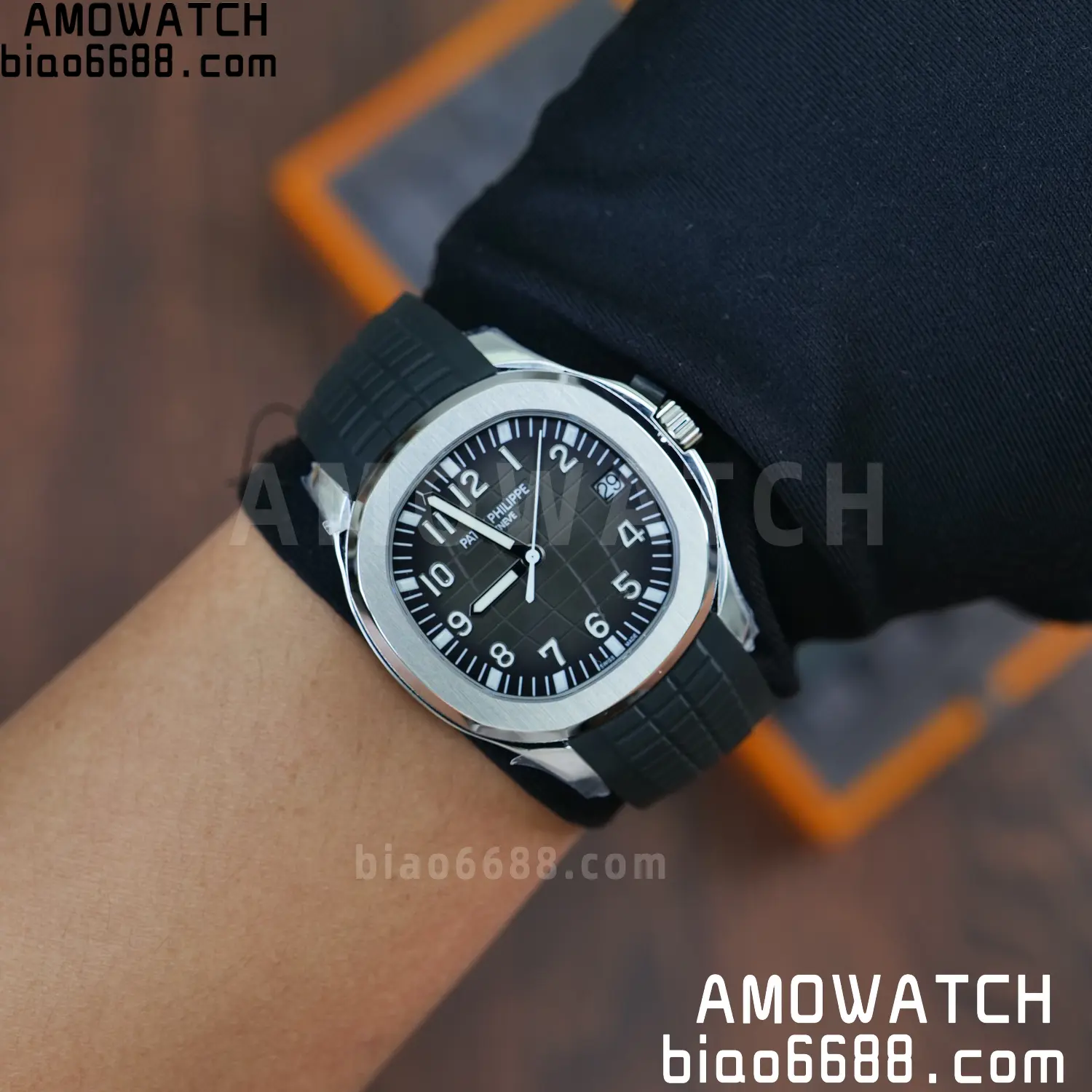 Custom Made PP Aquanaut 5167A ,Modified content :SW factory Gray Dial、 pointer、DEEP Crystal DD324 111 9e35cad948a614b 阿默表行AmoWatch