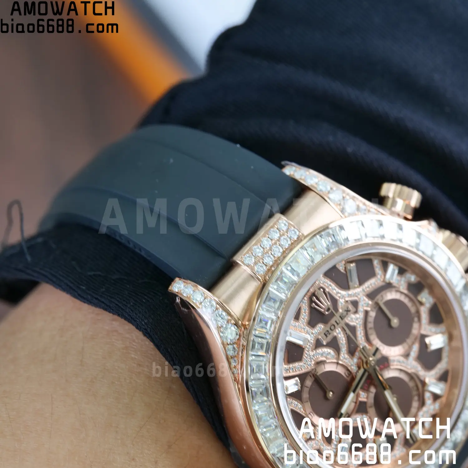 Custom Made Rolex Giraffe Daytona 126555 Mossanite VS4131 (Weighted) 118 a0e8601d22d87f2 阿默表行AmoWatch