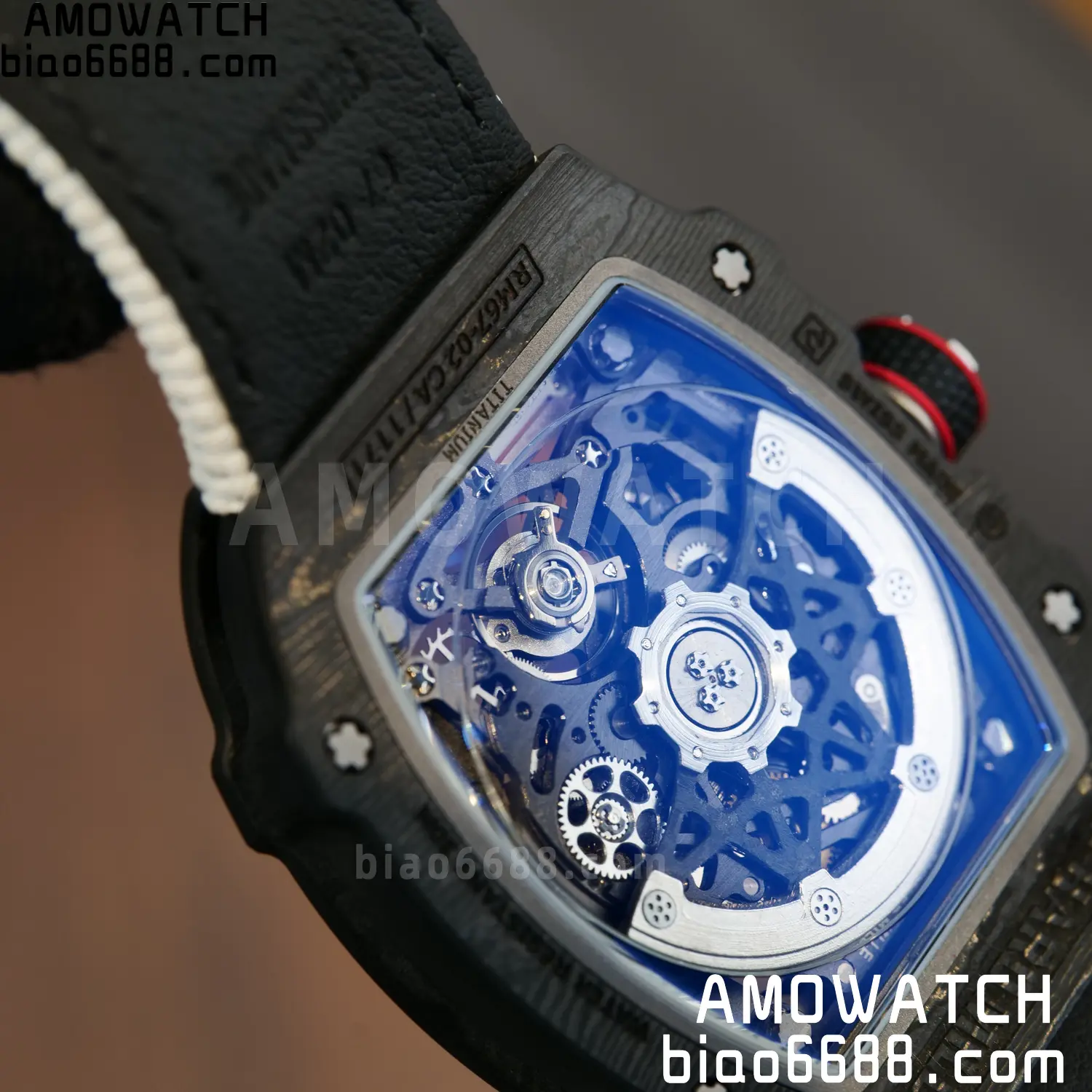 RICHARD MILLE RM67-02 Black NTPT Best Edition Italy Dial on White Nylon strap CRMA7 V9 130 a27557b0ce19ca4 阿默表行AmoWatch
