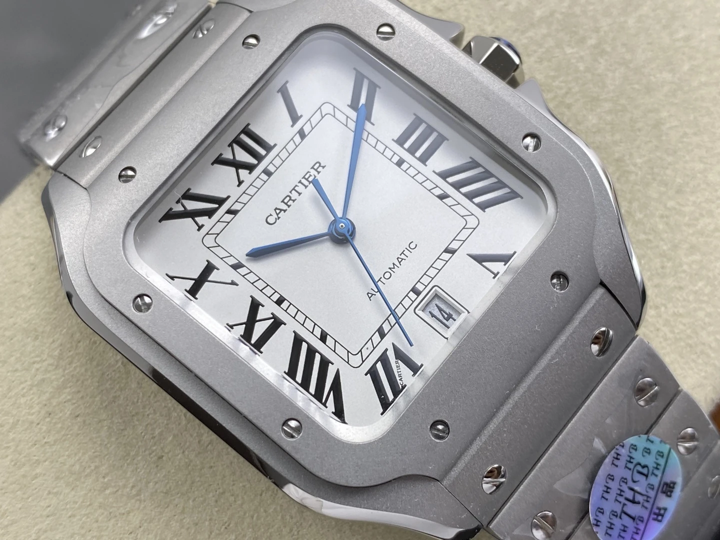 Santos de Cartier 40mm Ti THBF 1:1 Best Edition White Dial on Titanium strap 26 a5f81519c8aa976 阿默表行AmoWatch