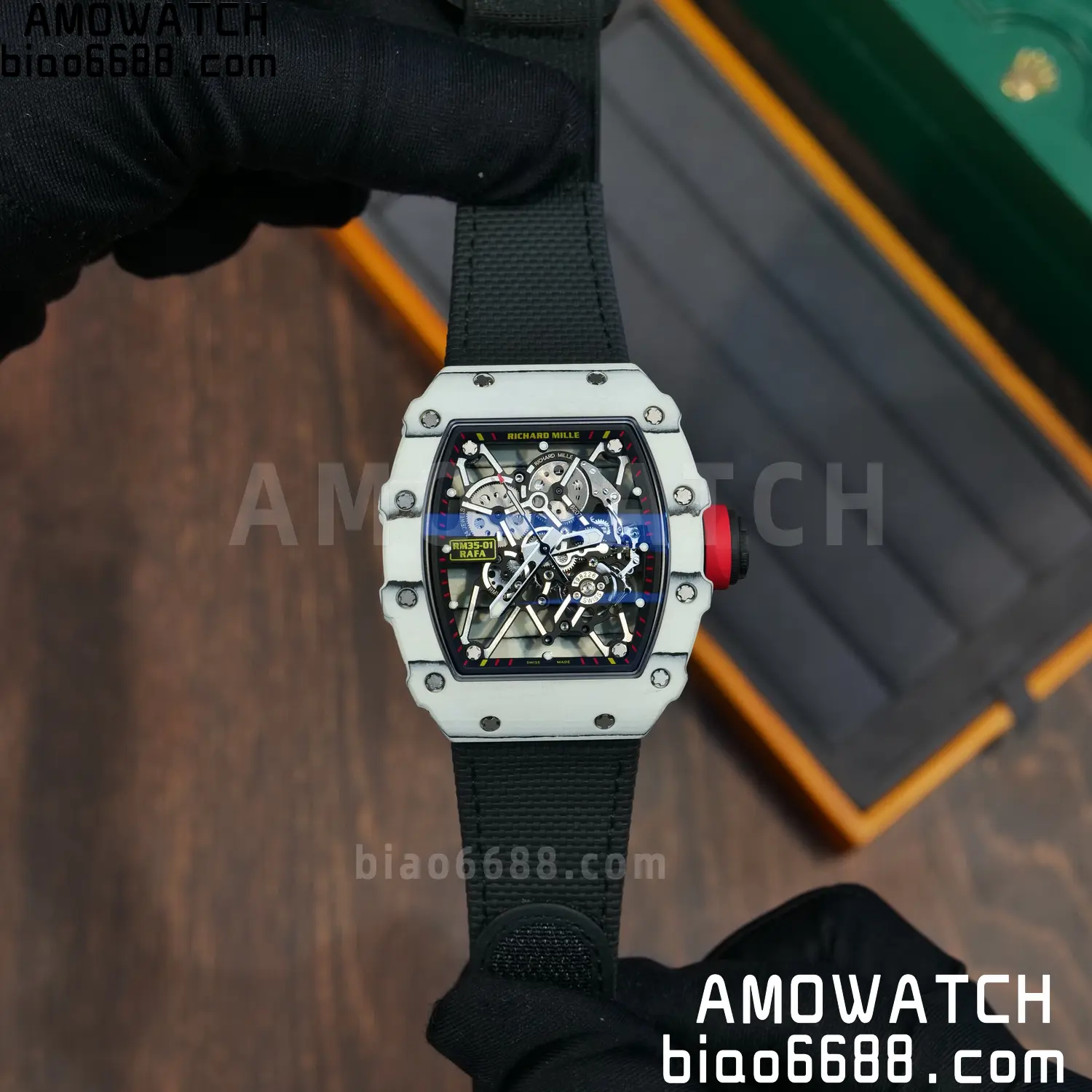 Custom Made: RICHARD MILLE RM035 RM35-01 White Carbon 1:1 Best Edition Skeleton Vaucher RMUL3 84 a8694bb47a693b9 阿默表行AmoWatch