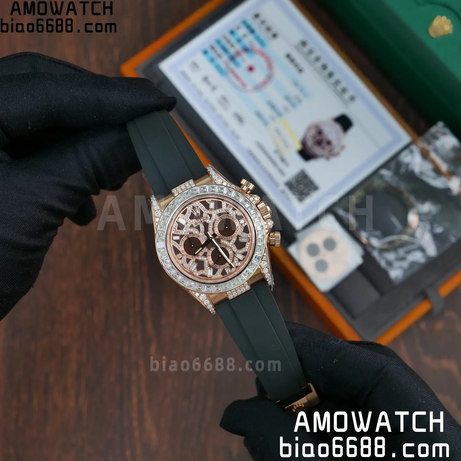Custom Made Rolex Giraffe Daytona 126555 Mossanite VS4131 (Weighted) 88 a86c3293e2fe45f 阿默表行AmoWatch