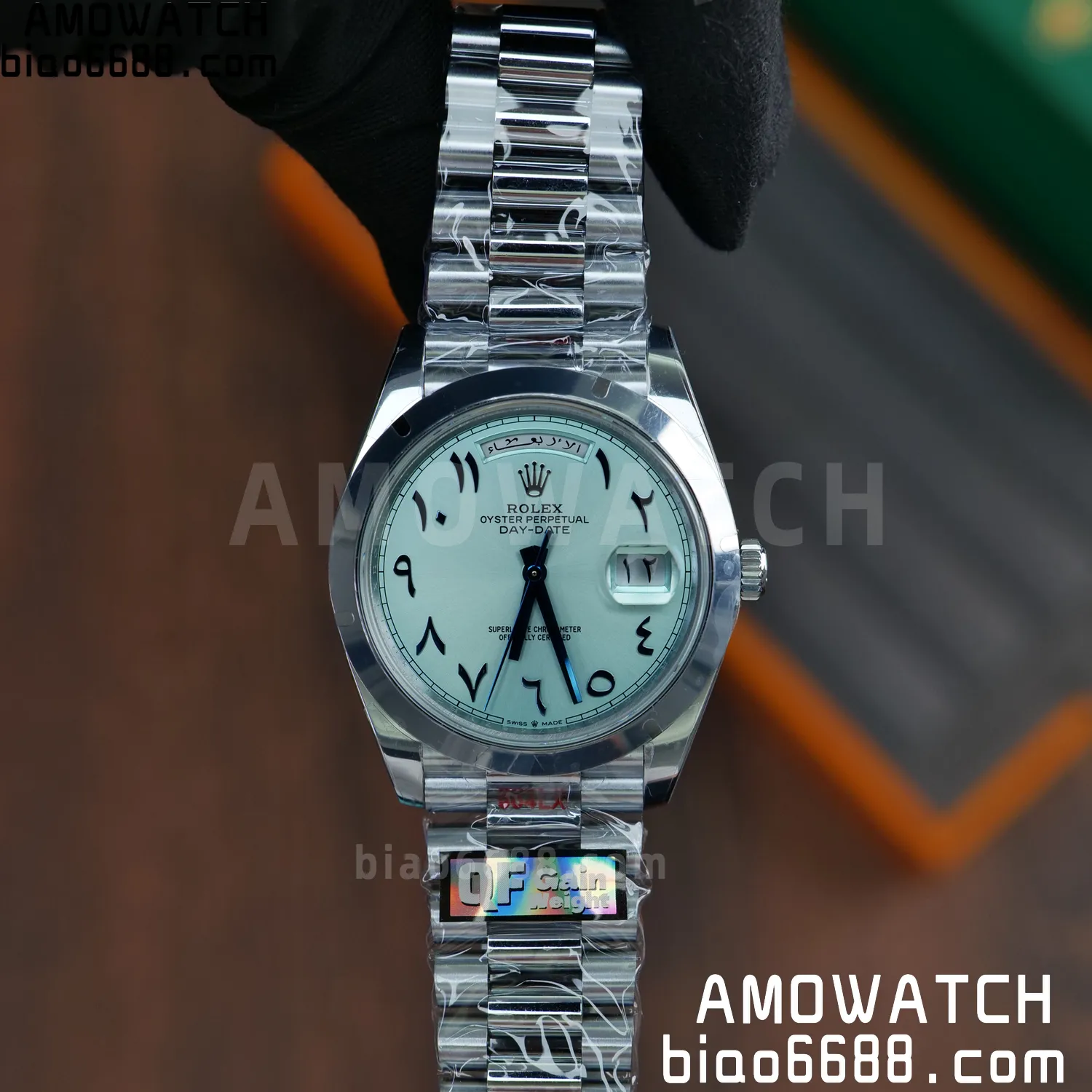 Rolex DayDate m228396tbr 40mm QF 1:1 Best Edition Ice Blue Dial V6(Tungsten Heavy Version) 67 b361f041898be1c 阿默表行AmoWatch