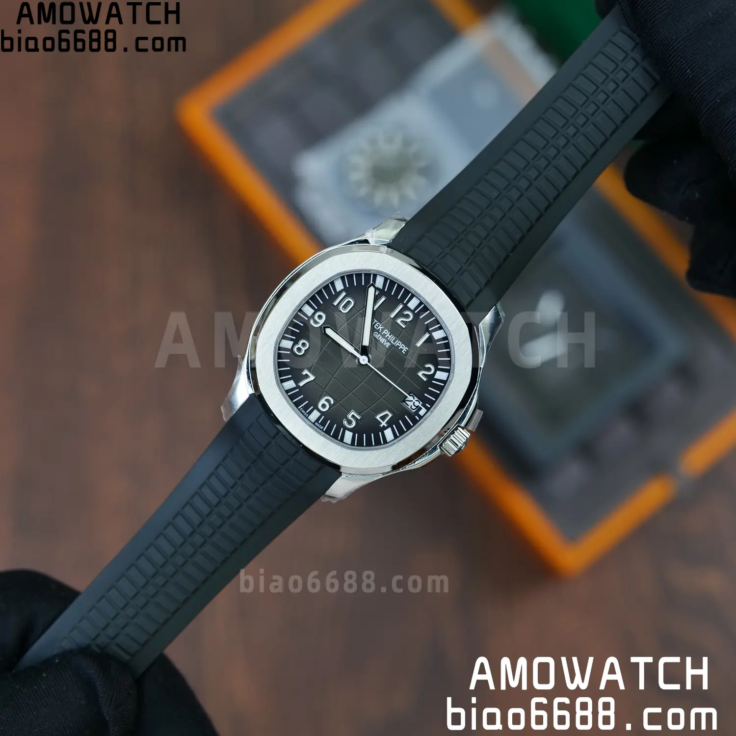 Custom Made PP Aquanaut 5167A ,Modified content :SW factory Gray Dial、 pointer、DEEP Crystal DD324 79 b552b404082a2d5 阿默表行AmoWatch