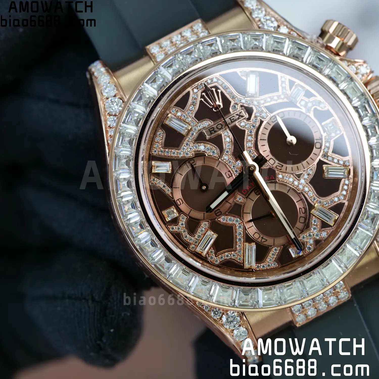Custom Made Rolex Giraffe Daytona 126555 Mossanite VS4131 (Weighted) 105 b7e7416bbc0596e 阿默表行AmoWatch