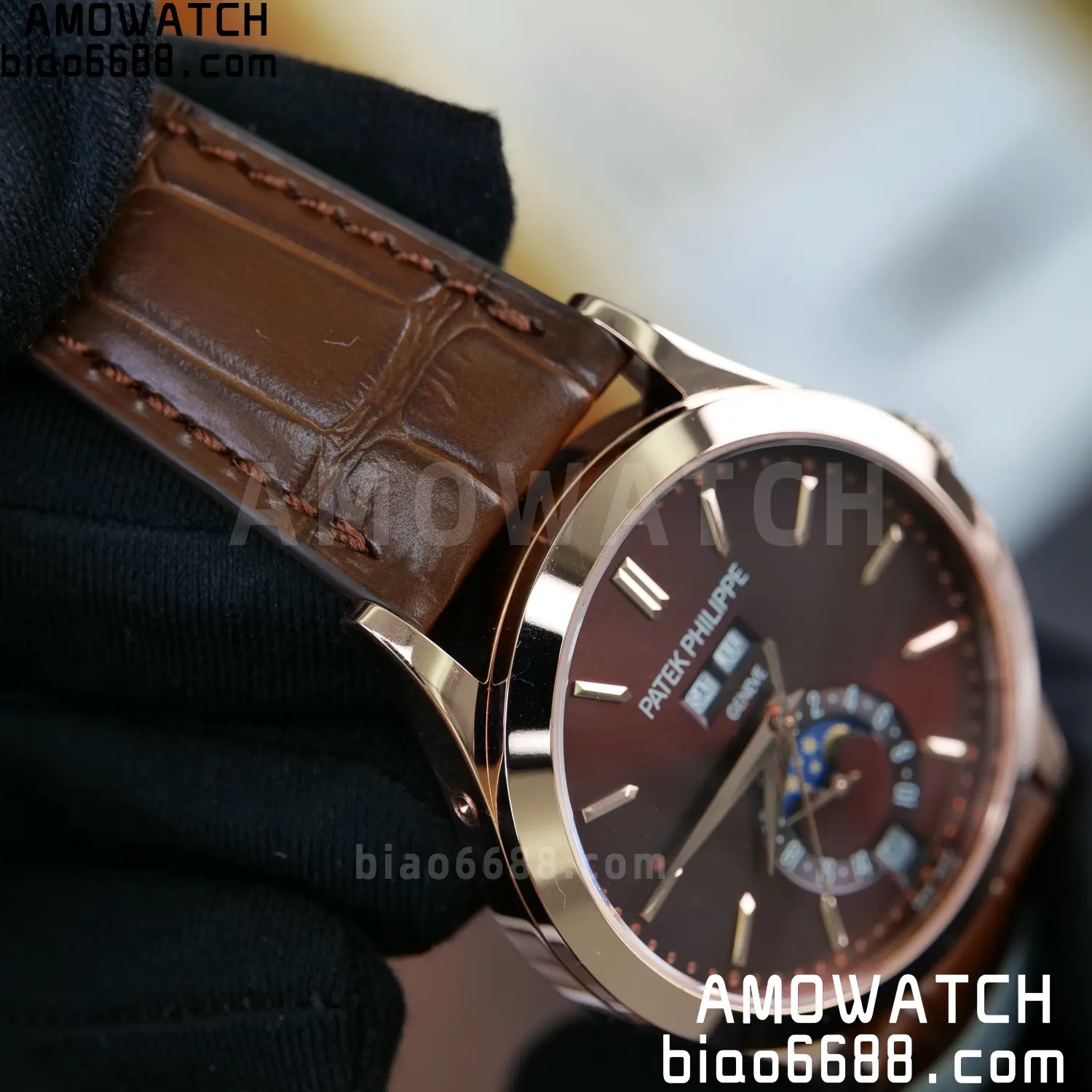 Custom Made Patek Philippe Annual Calendar Moonphase 5396R 77 b9147a21132f6eb 阿默表行AmoWatch