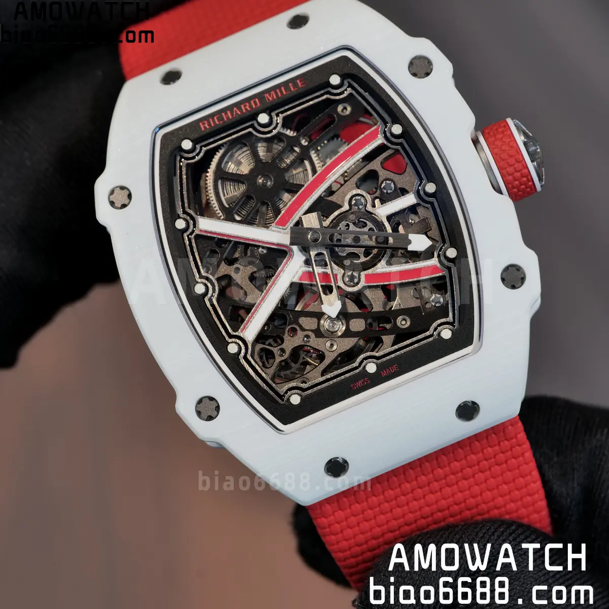 RICHARD MILLE RM67-02 White NTPT Best Edition Umi Maker's Dial on White Nylon strap CRMA7 Clone V9 112 bb78d4e2191604c AMO Watch