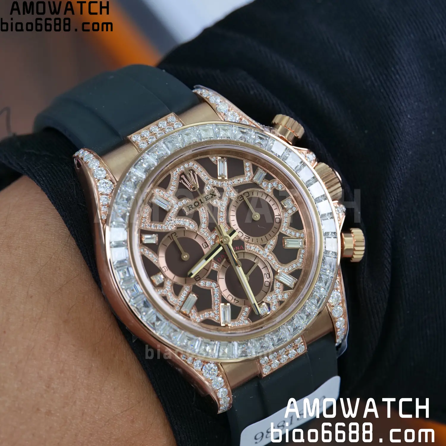 Custom Made Rolex Giraffe Daytona 126555 Mossanite VS4131 (Weighted) 115 bba4f312abade0e 阿默表行AmoWatch