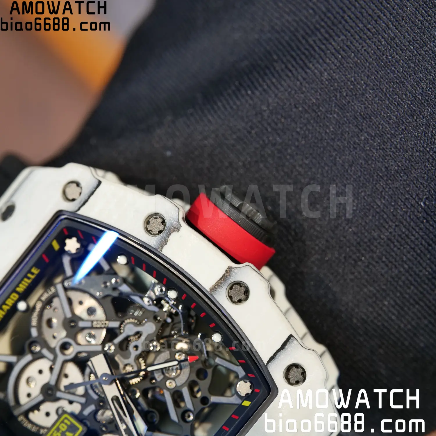 Custom Made: RICHARD MILLE RM035 RM35-01 White Carbon 1:1 Best Edition Skeleton Vaucher RMUL3 107 bc6083f64d3b5f6 阿默表行AmoWatch