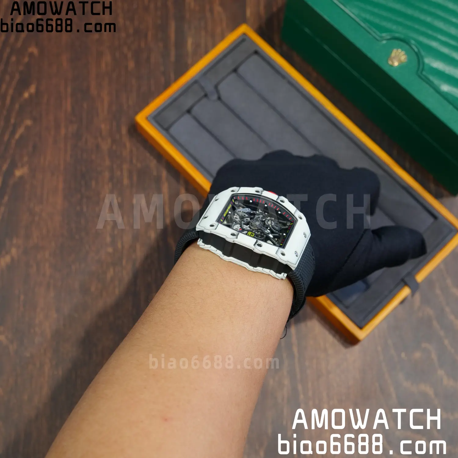 Custom Made: RICHARD MILLE RM035 RM35-01 White Carbon 1:1 Best Edition Skeleton Vaucher RMUL3 113 c4d47a5d38e3431 阿默表行AmoWatch