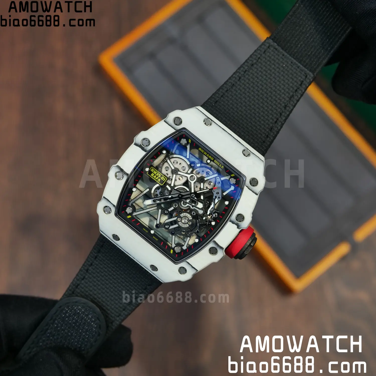 Custom Made: RICHARD MILLE RM035 RM35-01 White Carbon 1:1 Best Edition Skeleton Vaucher RMUL3 87 c6065038aa9221b 阿默表行AmoWatch