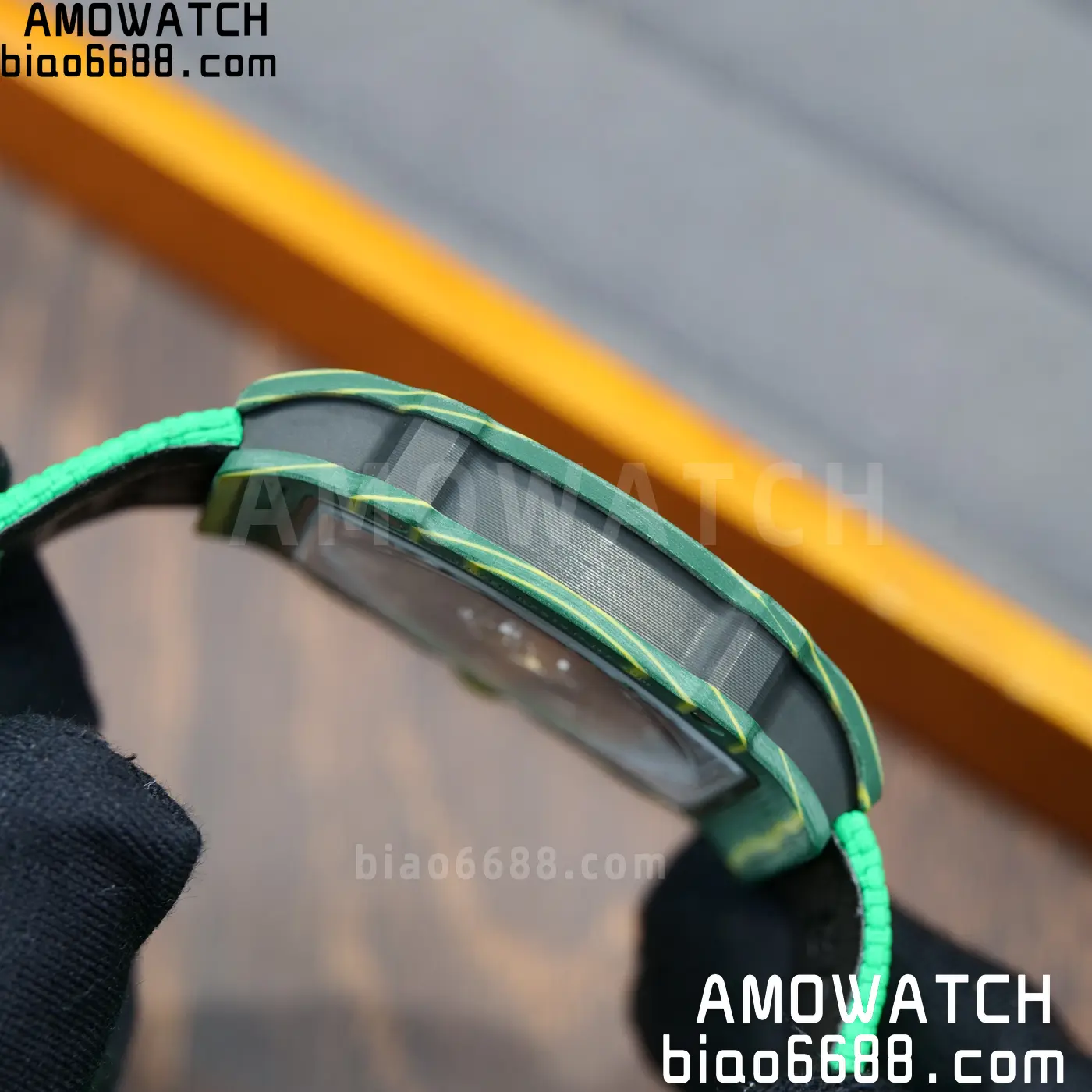 RICHARD MILLE RM67-02 Green NTPT Best Edition Umi Maker's Dial on Green Nylon strap CRMA7 Clone V9 85 c757081af22ec08 AMO Watch