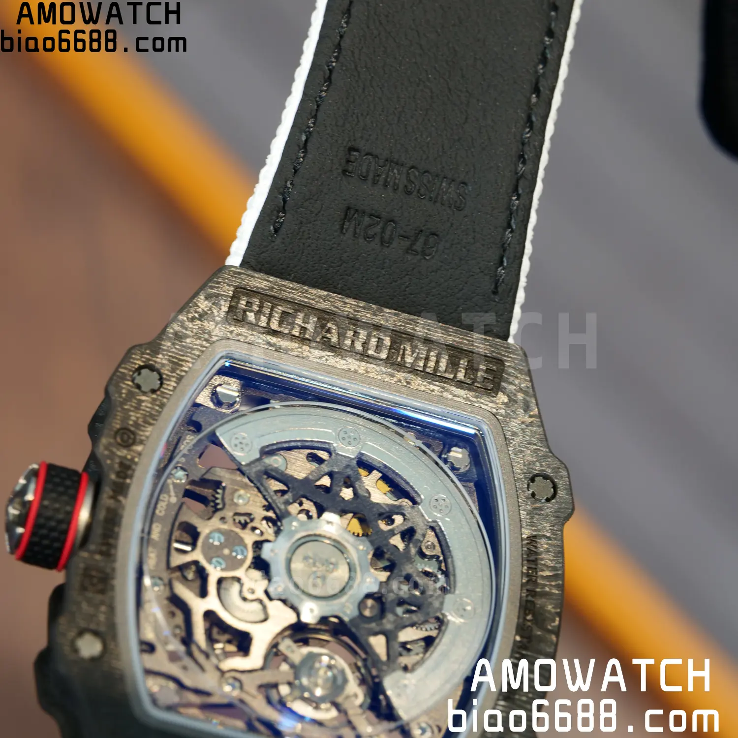 RICHARD MILLE RM67-02 Black NTPT Best Edition Italy Dial on White Nylon strap CRMA7 V9 127 caa4d2ad29b69b3 阿默表行AmoWatch