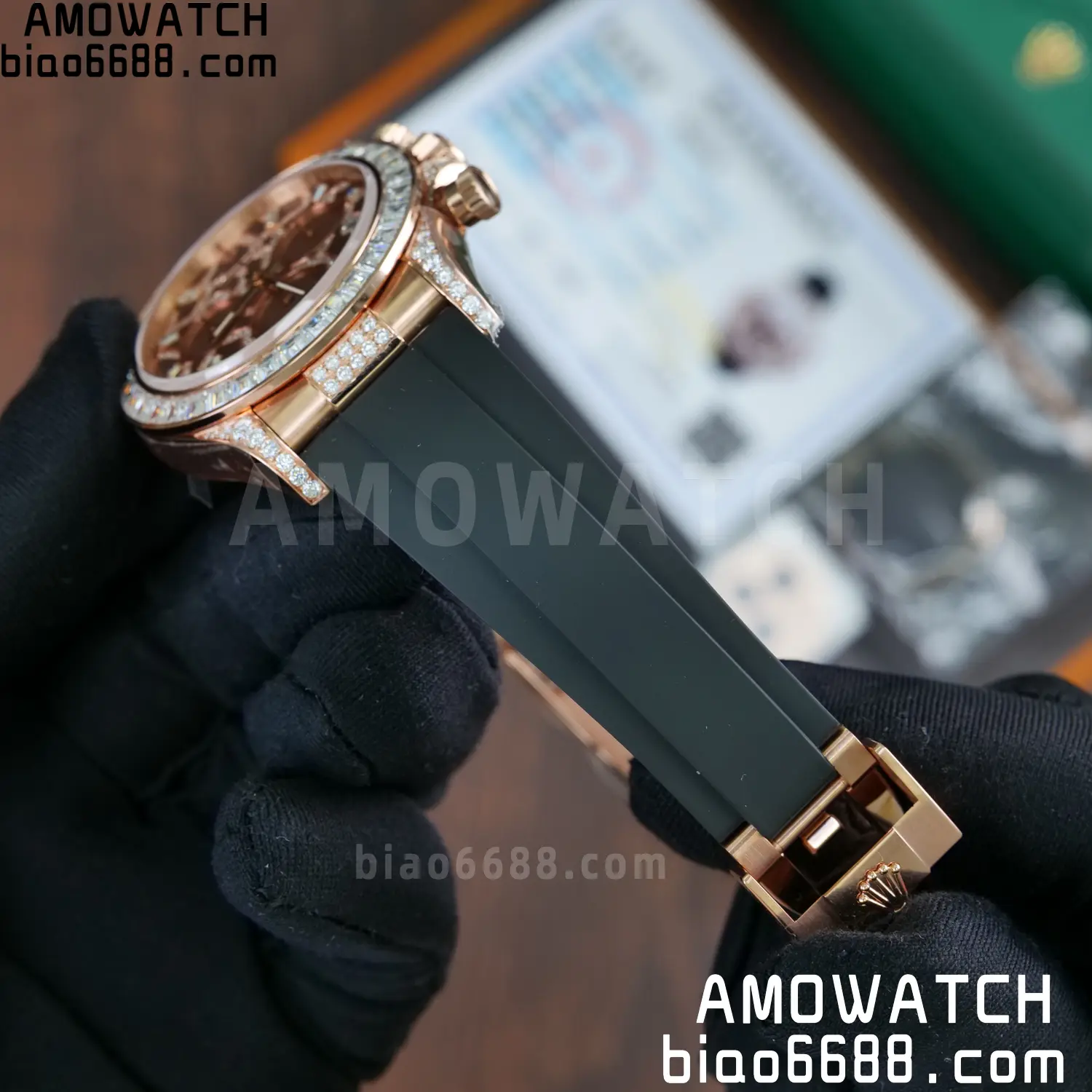Custom Made Rolex Giraffe Daytona 126555 Mossanite VS4131 (Weighted) 94 cb16a3611e032a7 阿默表行AmoWatch