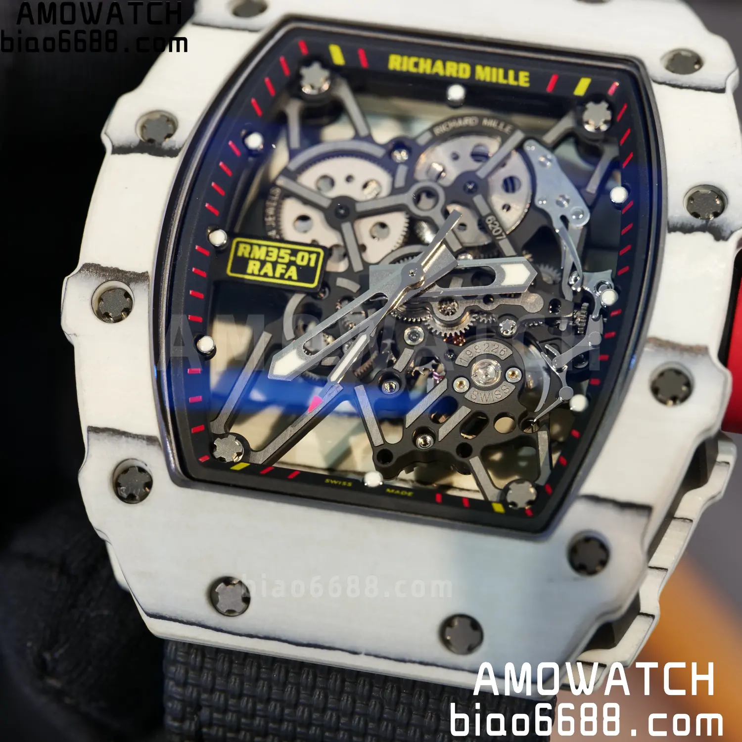 Custom Made: RICHARD MILLE RM035 RM35-01 White Carbon 1:1 Best Edition Skeleton Vaucher RMUL3 93 cc919bad6eb77f0 阿默表行AmoWatch