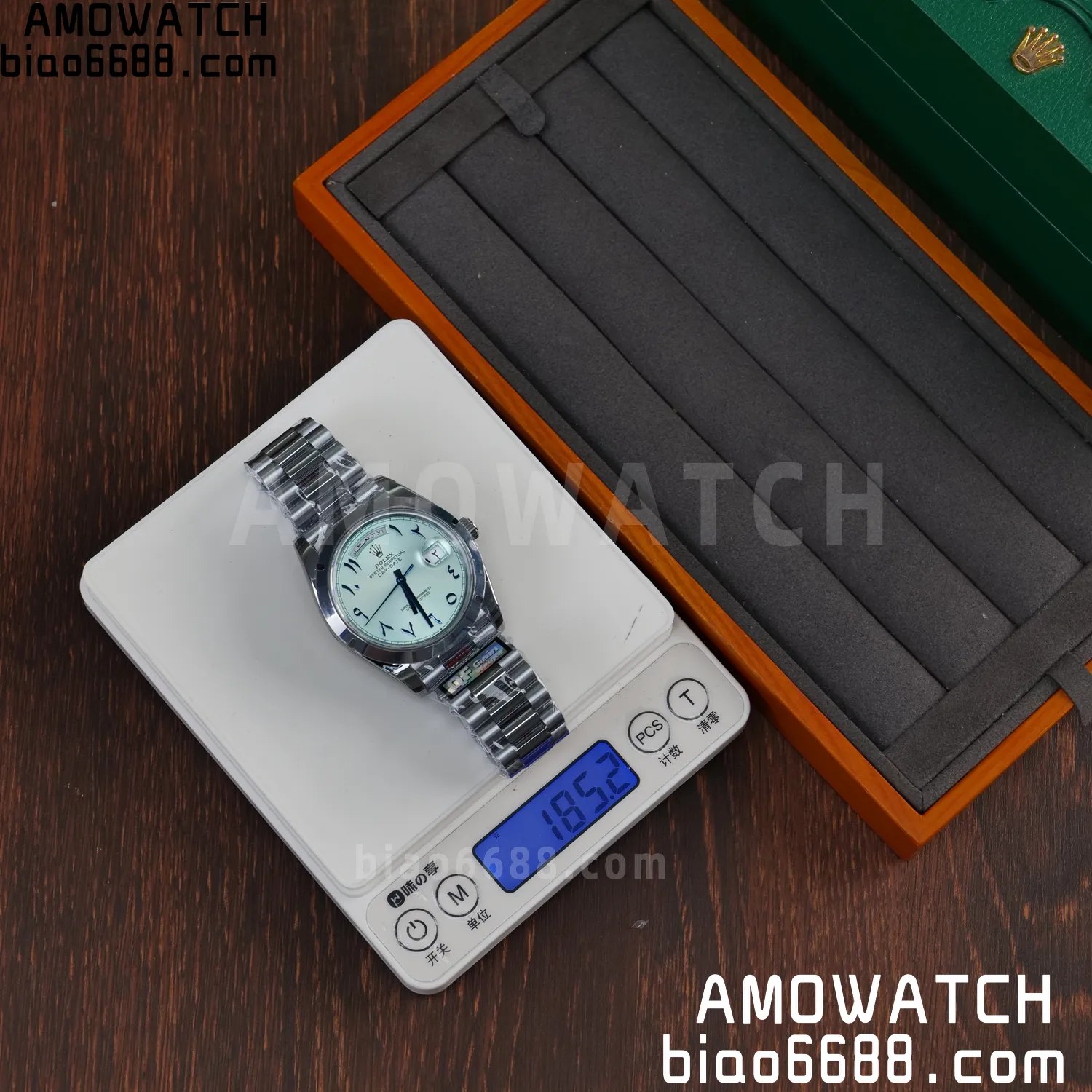 Rolex DayDate m228396tbr 40mm QF 1:1 Best Edition Ice Blue Dial V6(Tungsten Heavy Version) 61 cfe36c4278806d9 阿默表行AmoWatch