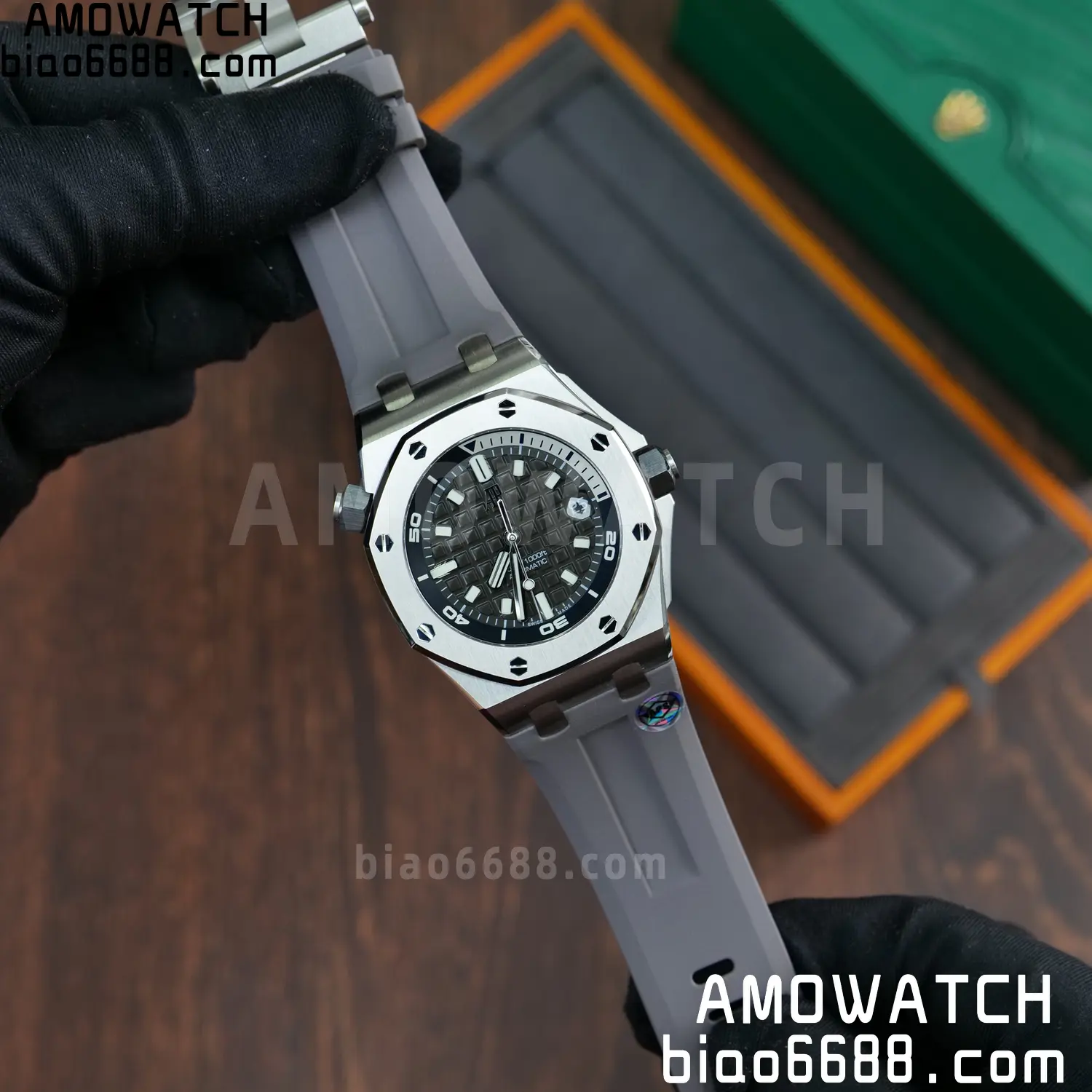 Audemars Piguet Royal Oak Offshore Diver 15720 SS APSF 1:1 Best Edition Gray Dail 64 d3bad75c90e3e2c 阿默表行AmoWatch