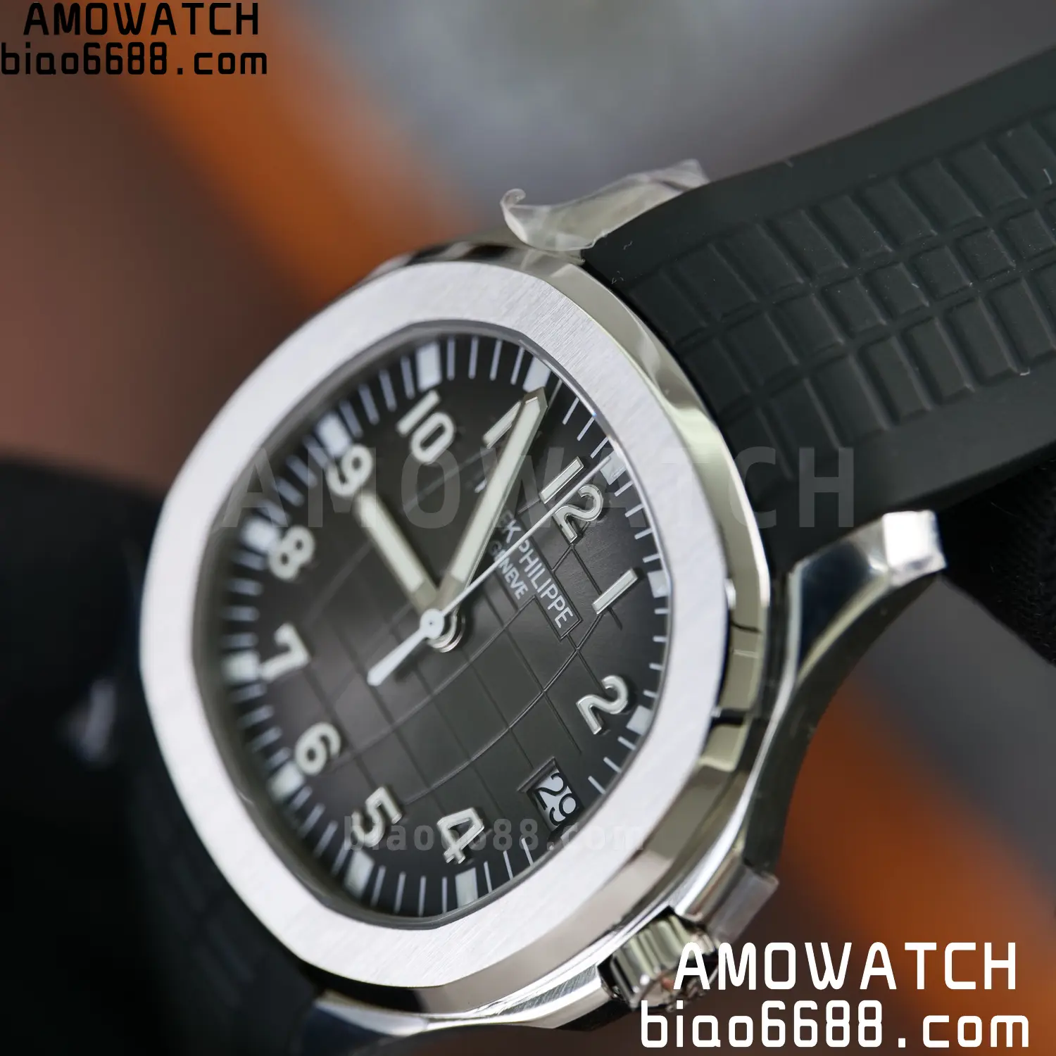 Custom Made PP Aquanaut 5167A ,Modified content :SW factory Gray Dial、 pointer、DEEP Crystal DD324 97 d5a1e67e0f3f22e 阿默表行AmoWatch