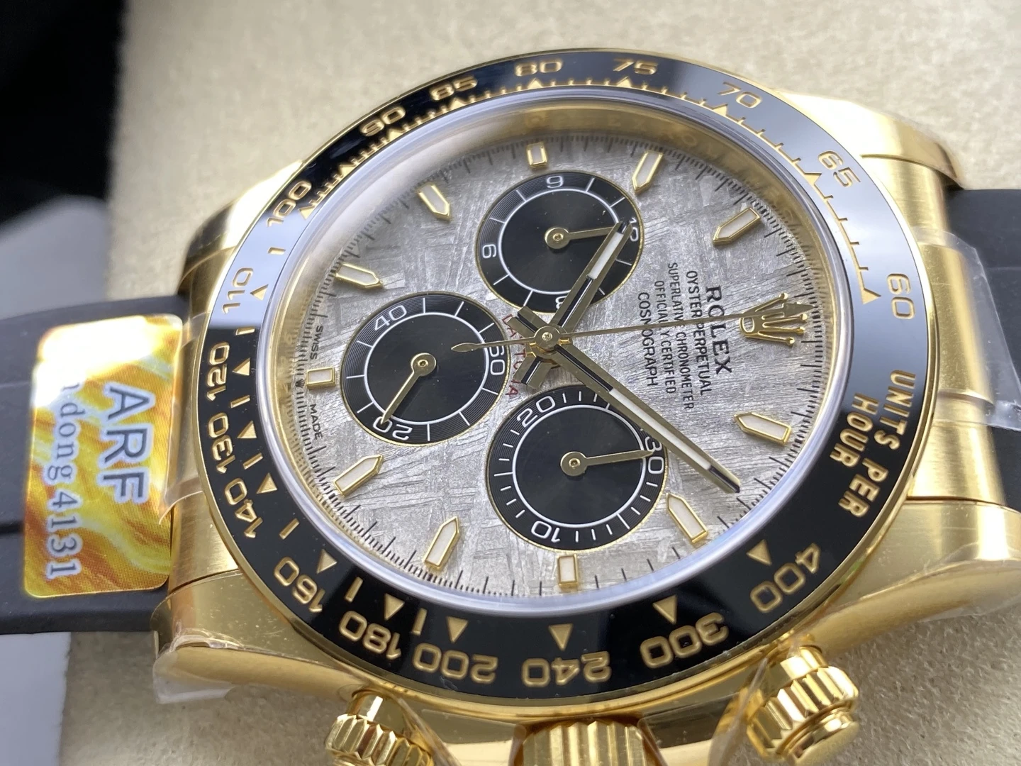 Rolex Daytona 126518 YG ARF1:1 Best Edition Meteorite Dial on Oysterflex Strap DD4131 33 db2b44809e66b66 阿默表行AmoWatch