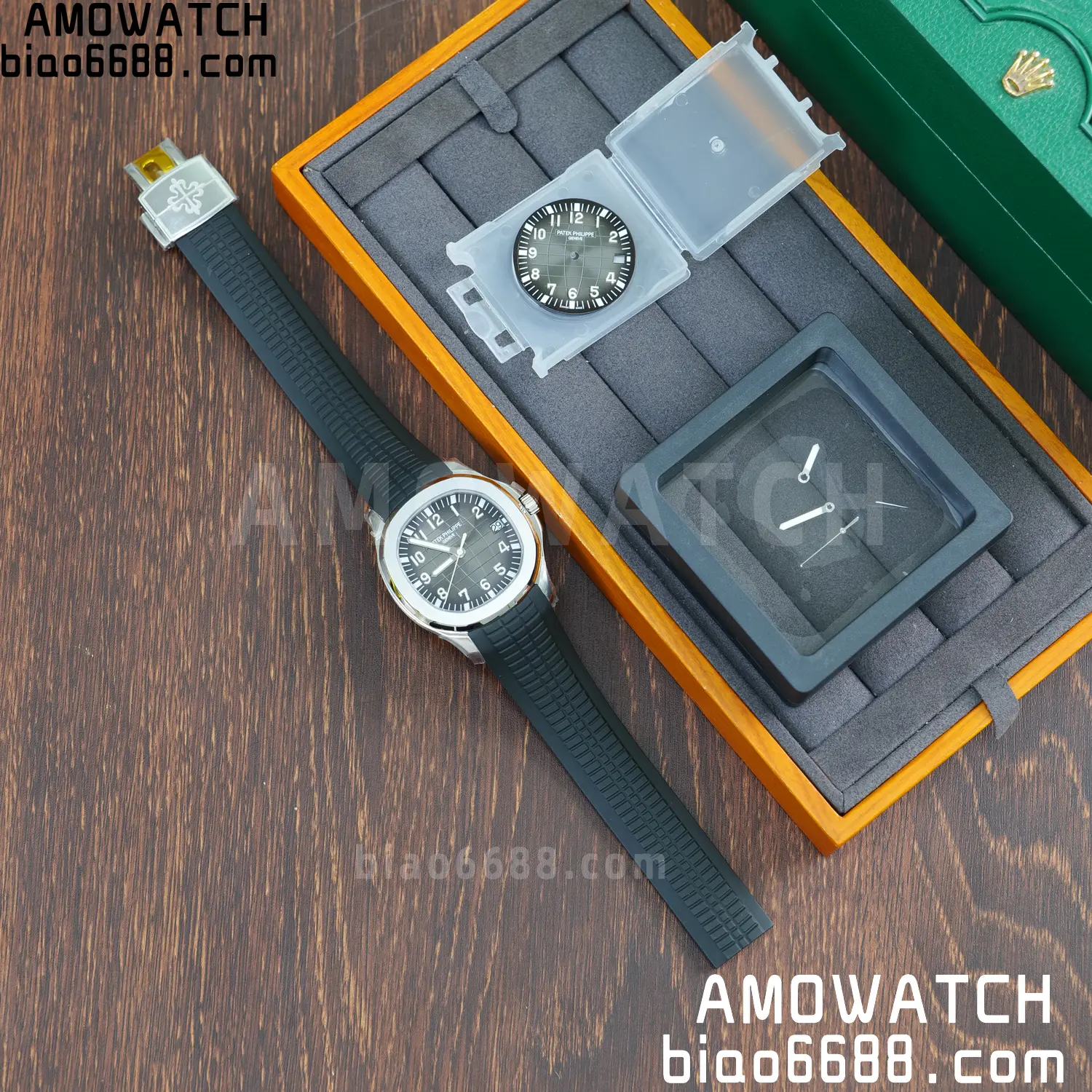 Custom Made PP Aquanaut 5167A ,Modified content :SW factory Gray Dial、 pointer、DEEP Crystal DD324 76 de0219ec71933b0 阿默表行AmoWatch